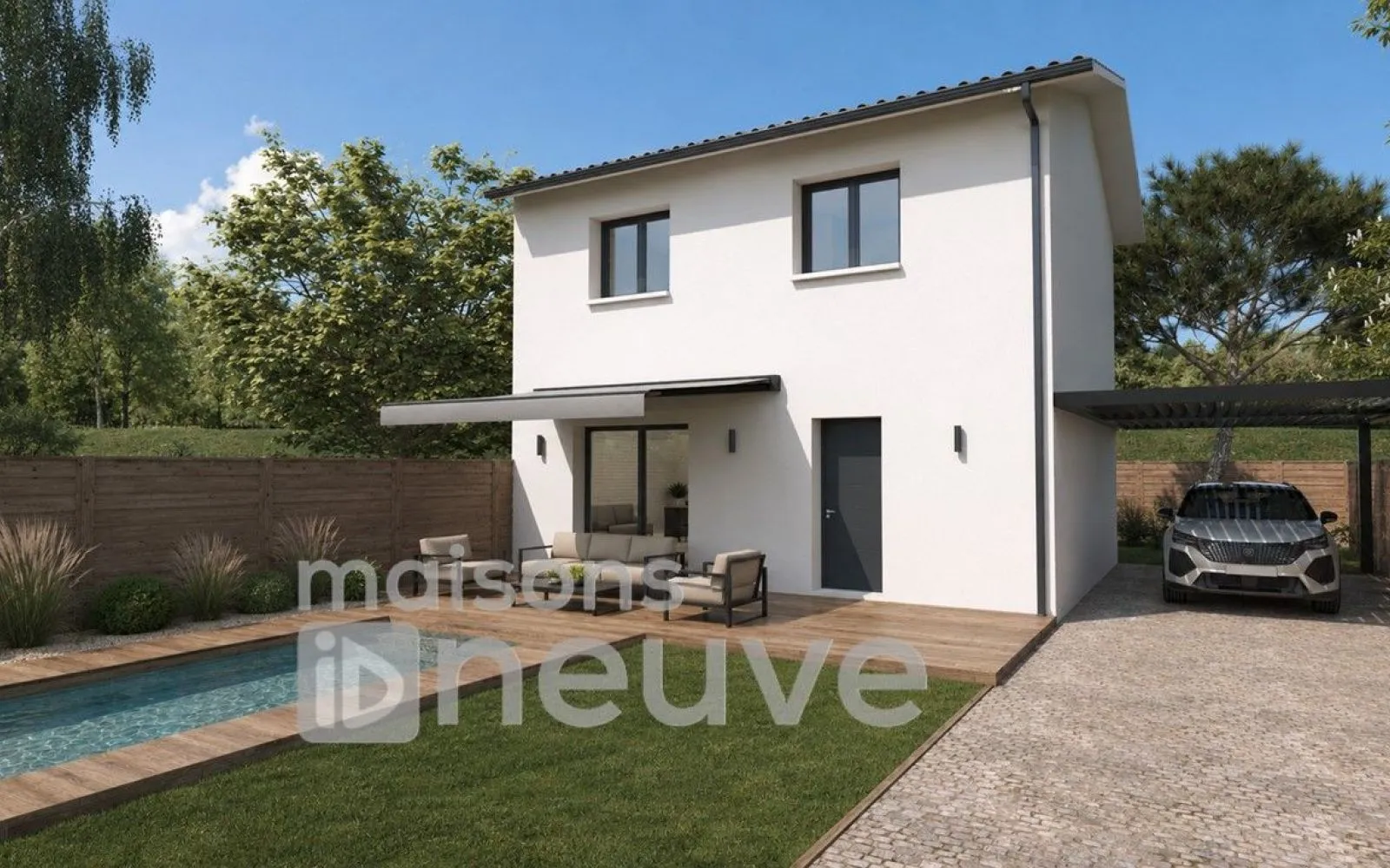 Projet de construction d'une maison 80 m² avec terrain à BRACH (33) à Brach — photo 1