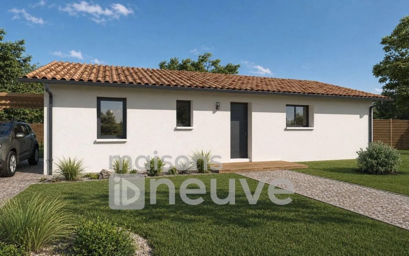 Projet de construction hors d'eau hors d'air d'une maison 80 m² 3 chambres au BARP à Le Barp — photo 1