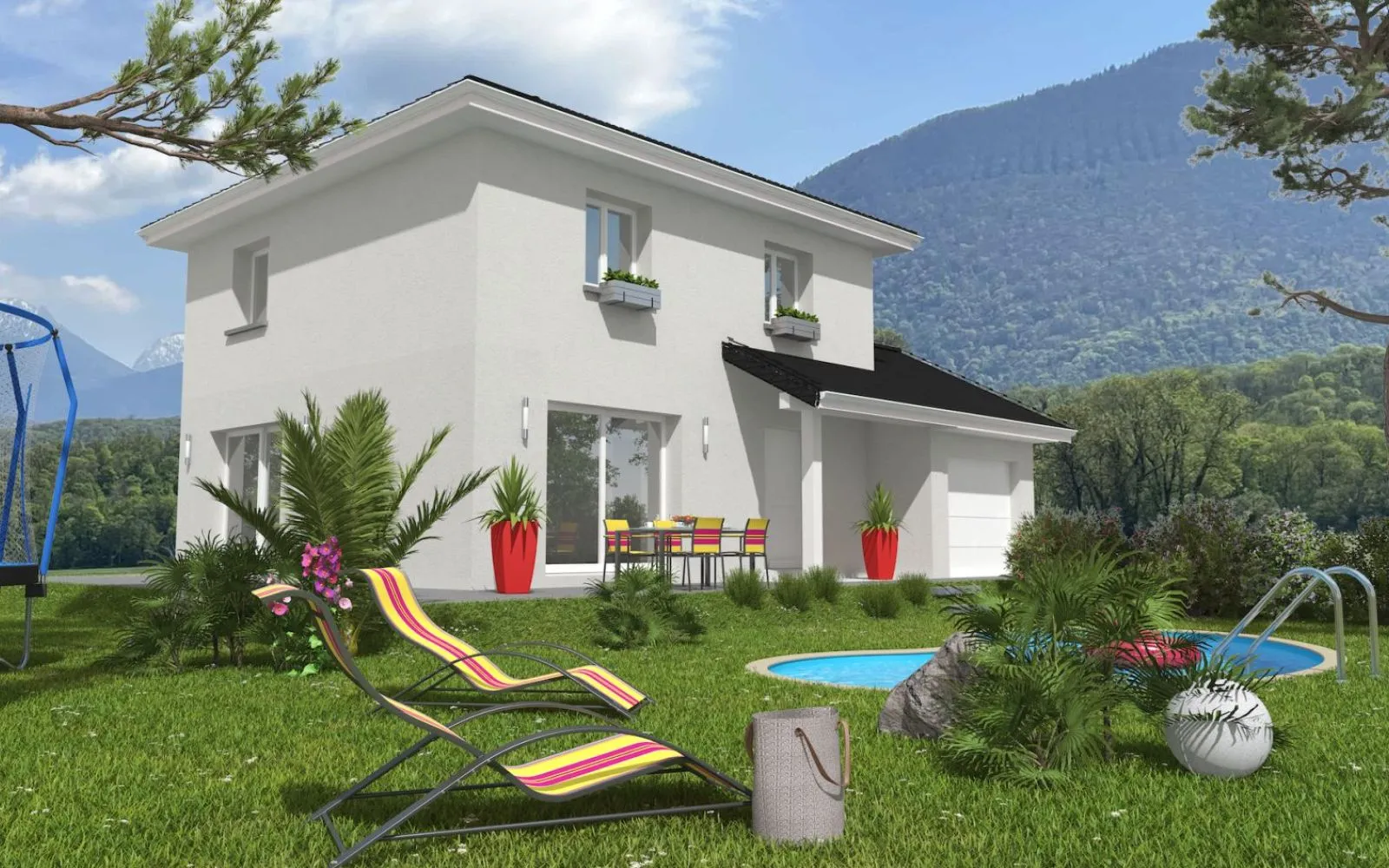 Projet de construction d'une maison 102 m² avec terrain à LE TOUVET (38) à Le Touvet — photo 2