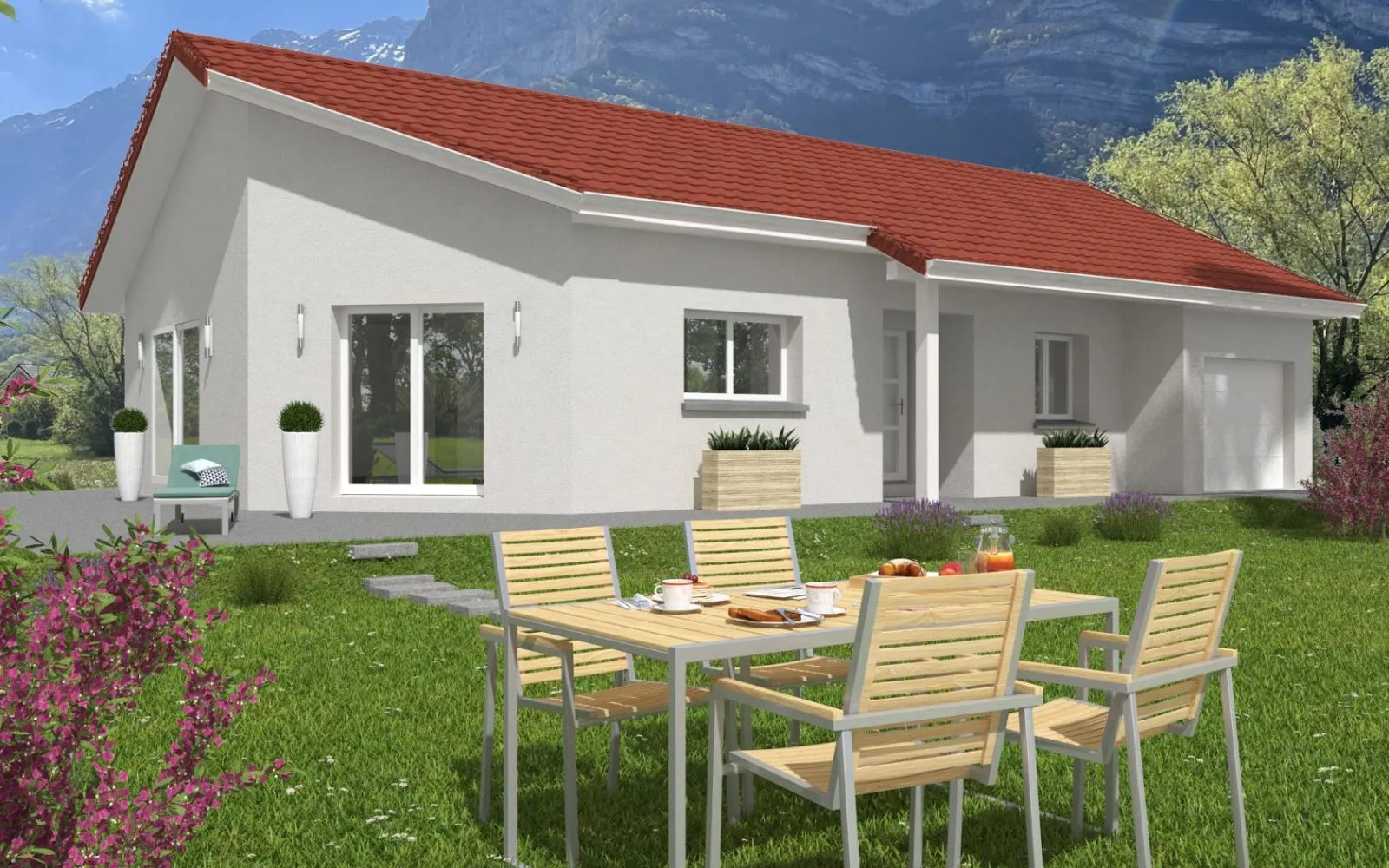 Projet de construction d'une maison 98 m² avec terrain à LE GUA (38) à Le Gua — photo 1