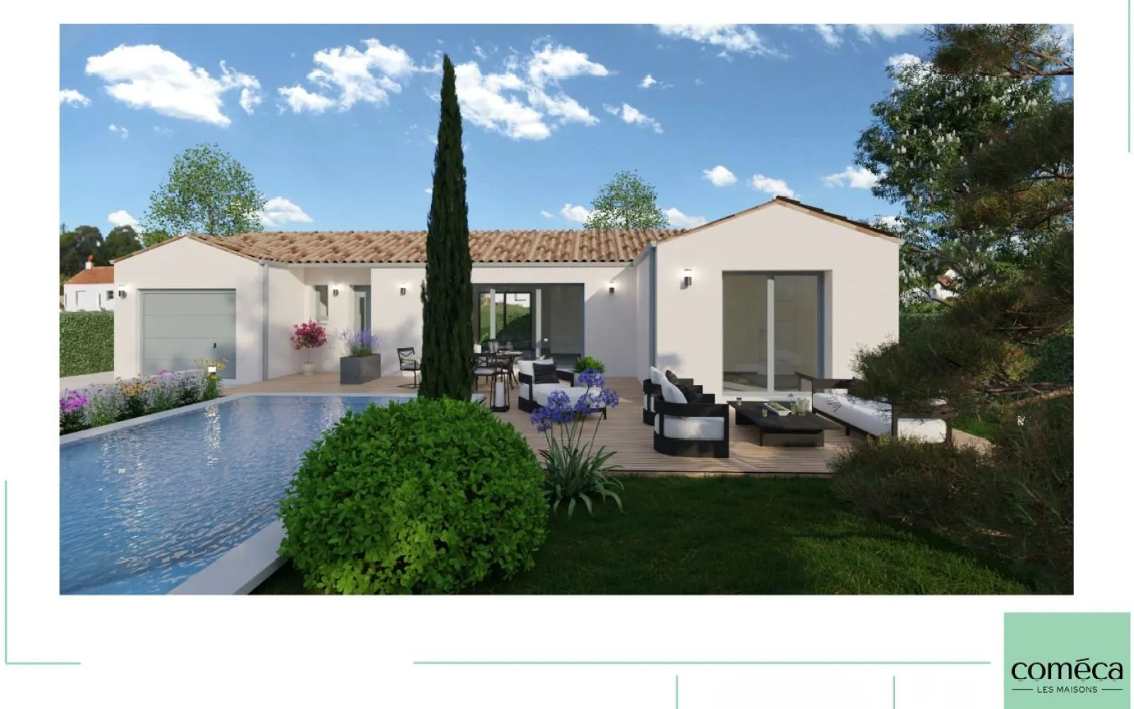 L'ILE-D'OLONNE Projet de construction d'une maison 105 m² avec terrain à 3 chambres + garage à L'Île-d'Olonne — photo 1