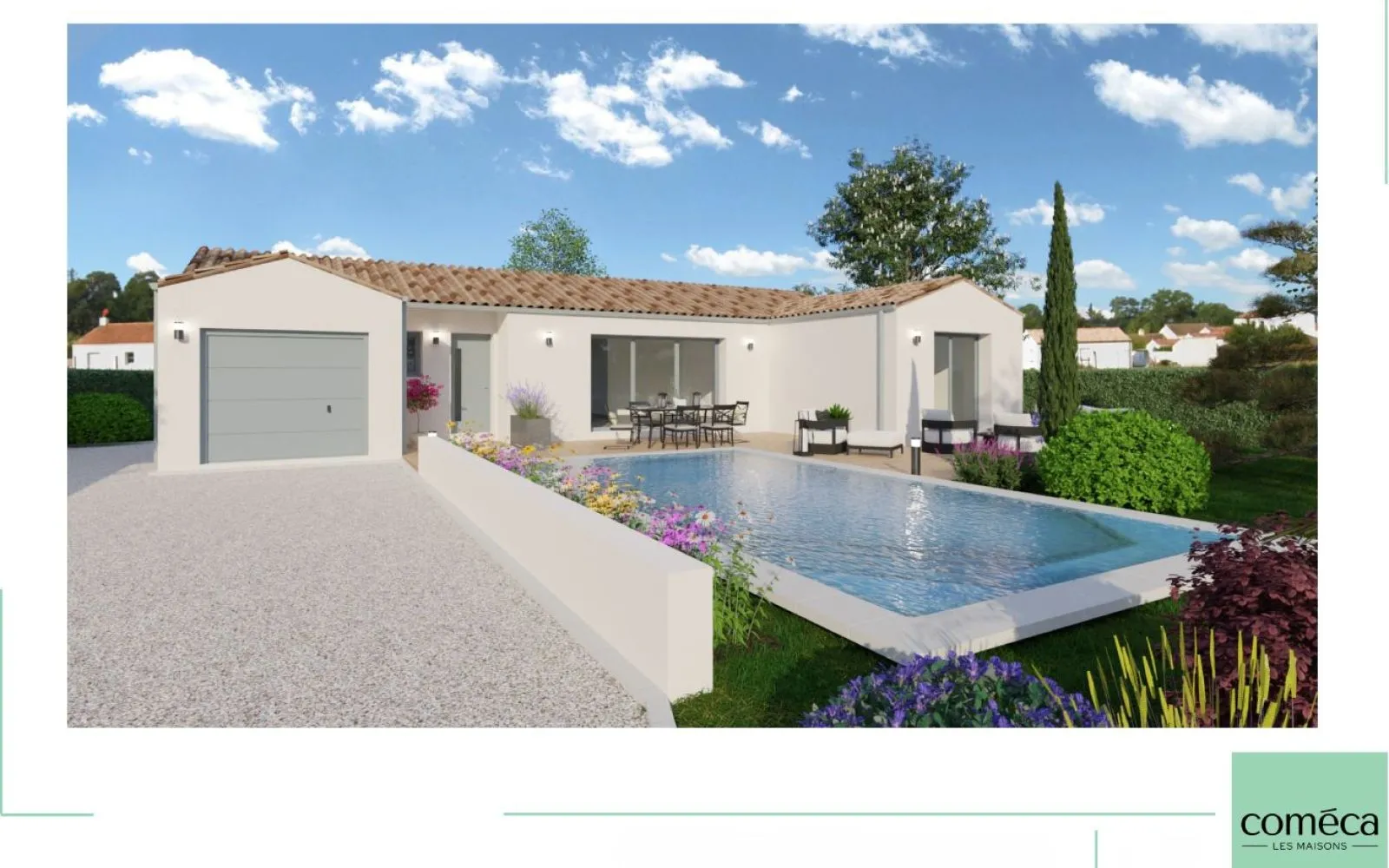 L'ILE-D'OLONNE Projet de construction d'une maison 105 m² avec terrain à 3 chambres + garage à L'Île-d'Olonne — photo 2