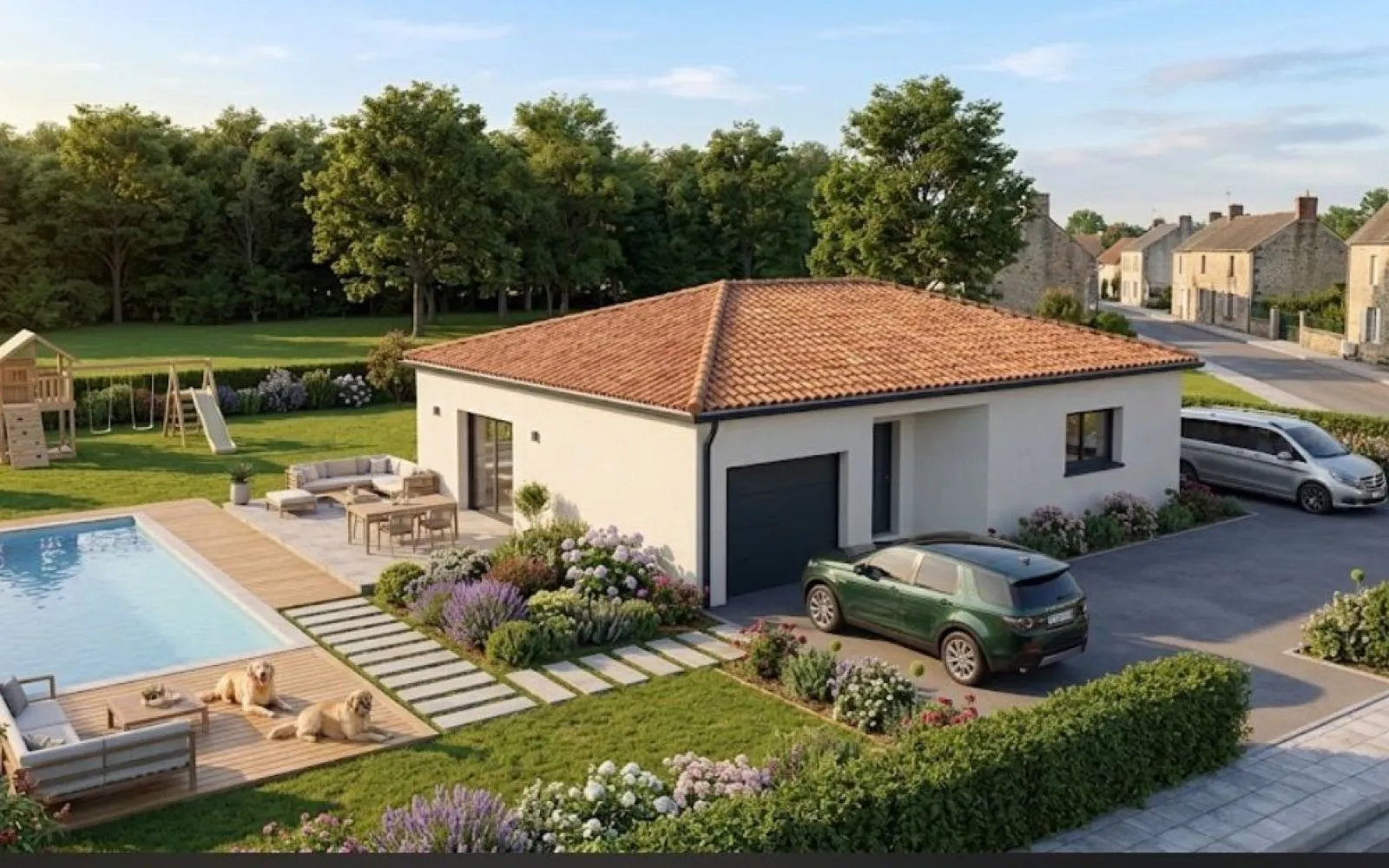 Projet de construction d'une maison 93 m² avec terrain à LA CHAPELLE-DES-POTS (17) à La Chapelle-des-Pots — photo 1