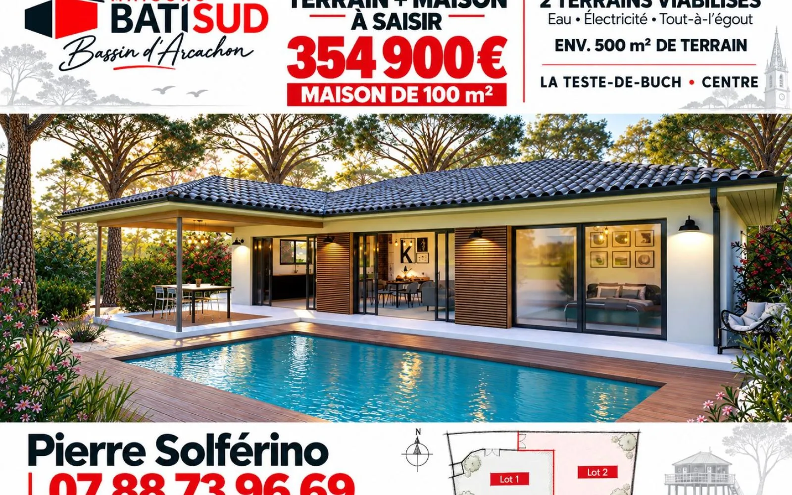 Projet de construction d'une maison 100 m² avec terrain à LA TESTE-DE-BUCH (33) à La Teste-de-Buch — photo 12