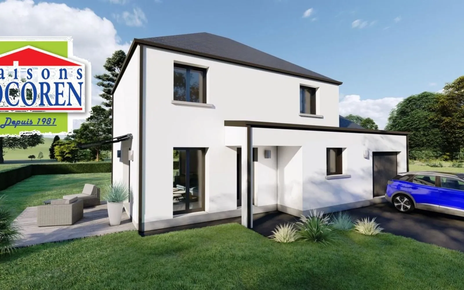 Projet de construction d'une maison 92 m² avec terrain à DINGE (35) à Dingé — photo 3