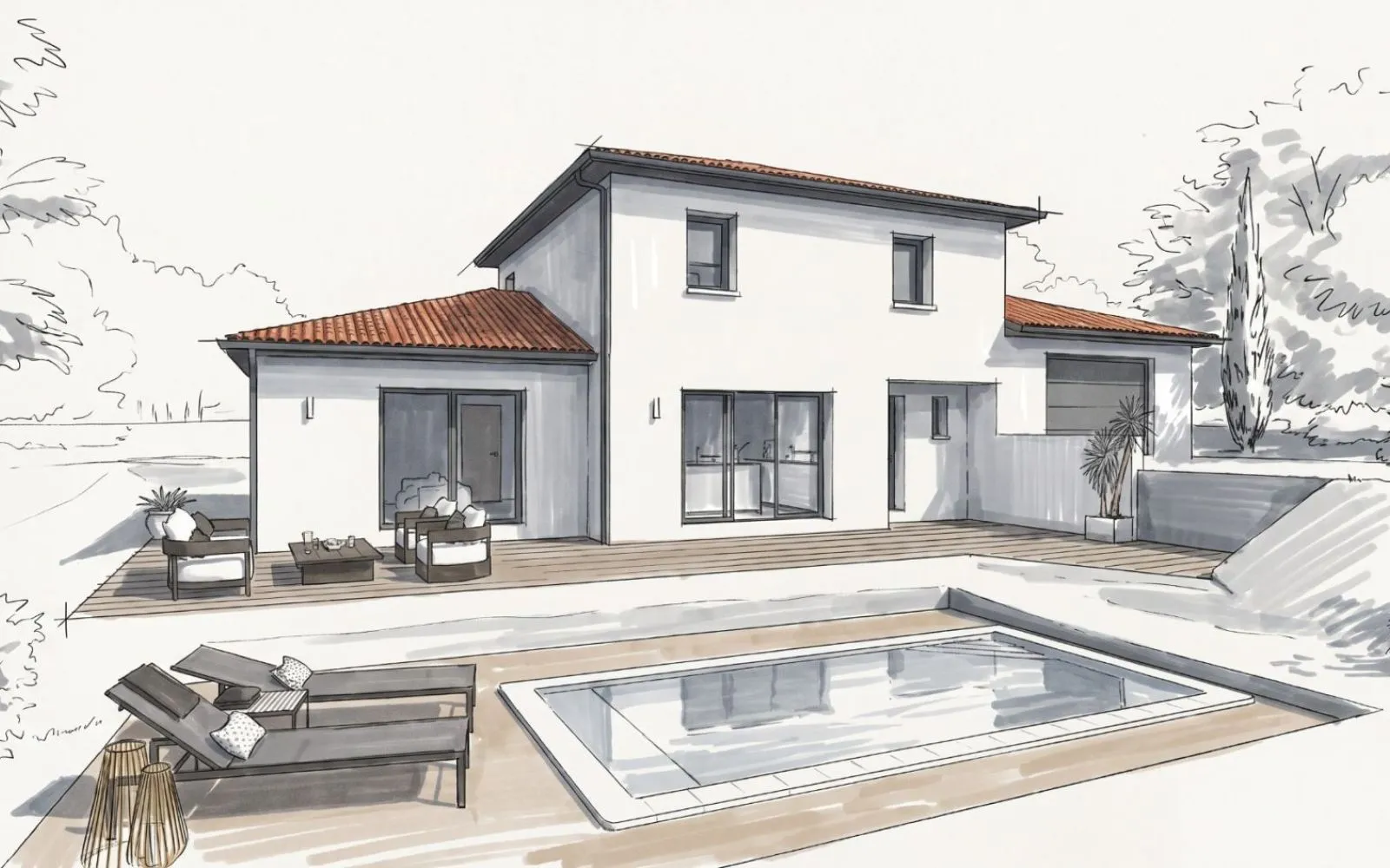 Projet de construction d'une maison de 125 m² avec terrain à SAINT-CHAMOND (42) à Saint-Chamond — photo 1
