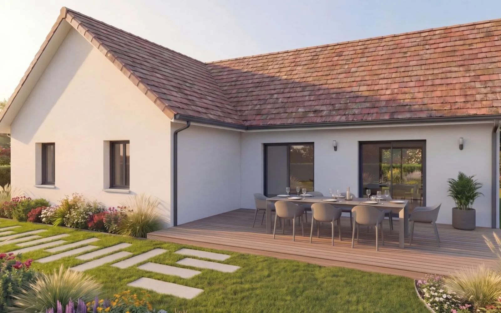 Projet de construction d'une maison 103.25 m² avec terrain à SAINTE-FEYRE (23) à Sainte-Feyre — photo 1