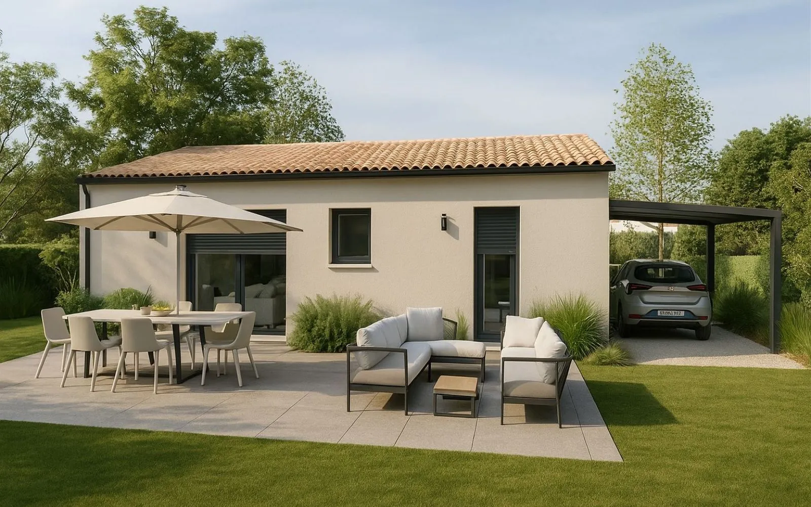 Maison de 70.22 m² sur un terrain de 486 m² à SAVIGNY-LEVESCAULT en VIENNE (86). à Savigny-Lévescault — photo 2