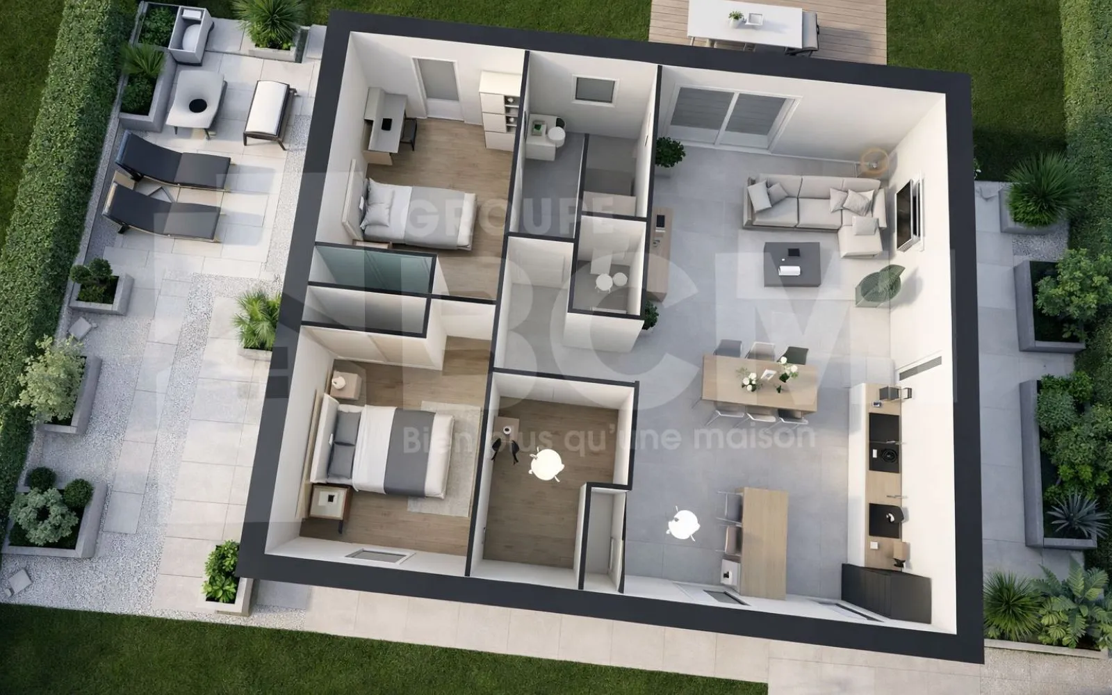 Maison de 70.22 m² sur un terrain de 486 m² à SAVIGNY-LEVESCAULT en VIENNE (86). à Savigny-Lévescault — photo 4