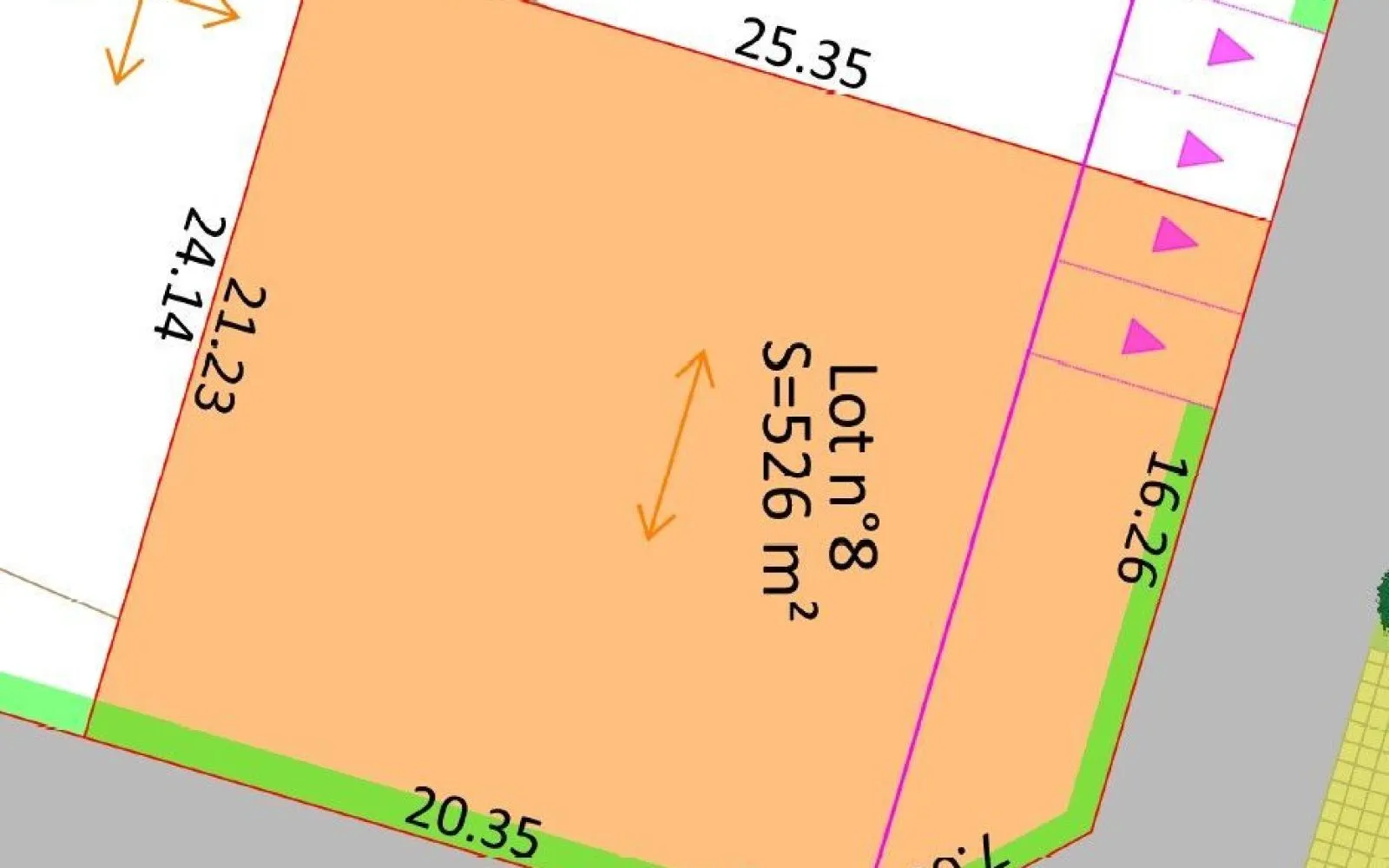 Terrain à bâtir de 526 m2 au prix de 44750 € à LA CHAPELLE-DES-POTS. à La Chapelle-des-Pots — photo 2