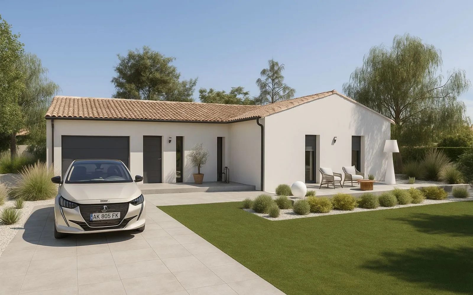 Maison de 74.44 m² sur un terrain de 335 m² à VENDRENNES en VENDEE (85). à Vendrennes — photo 1