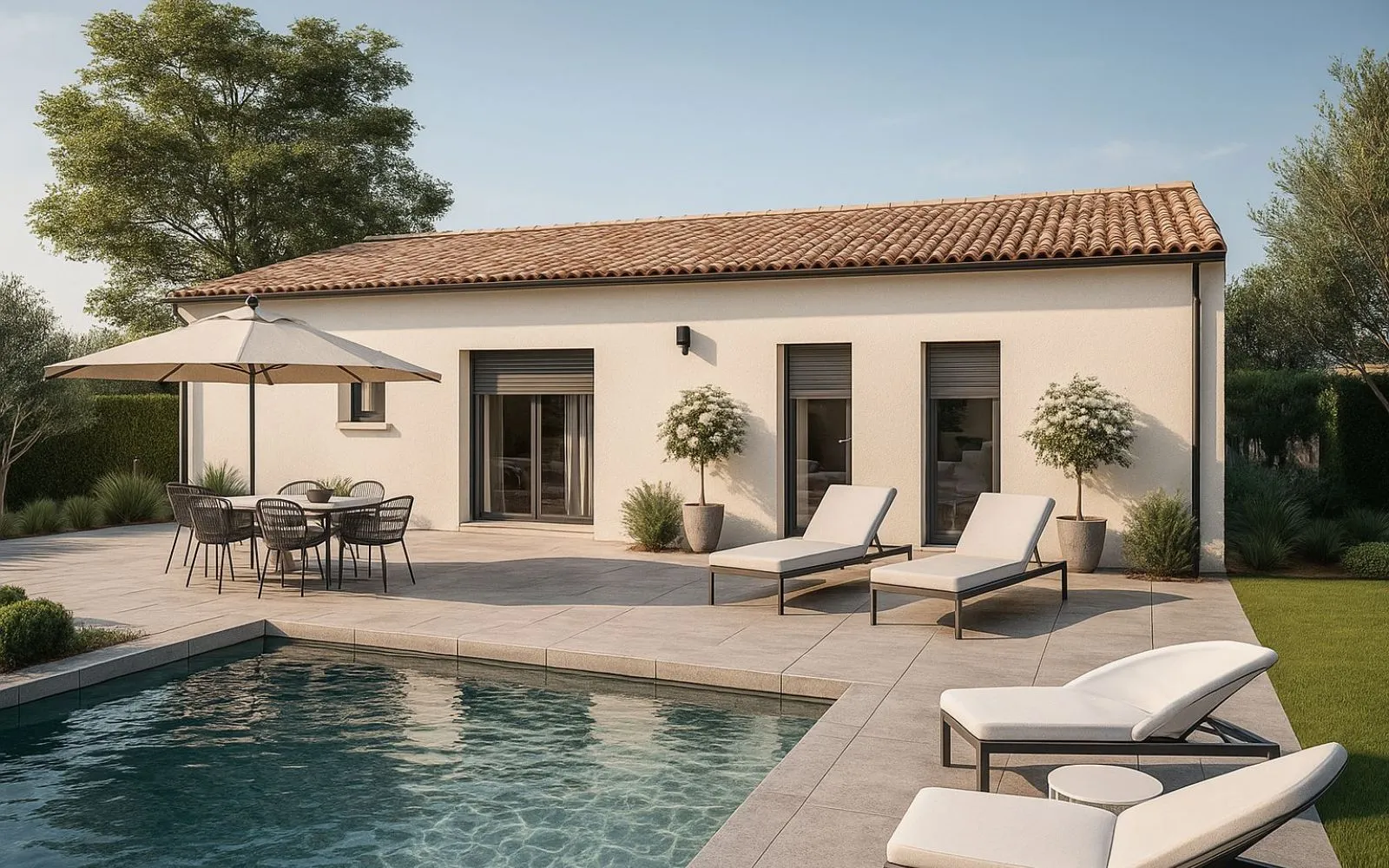 Maison de 76.49 m² sur un terrain de 202 m² à SAINT-GEORGES-DU-BOIS en CHARENTE-MARITIME (17). à Saint-Georges-du-Bois — photo 2