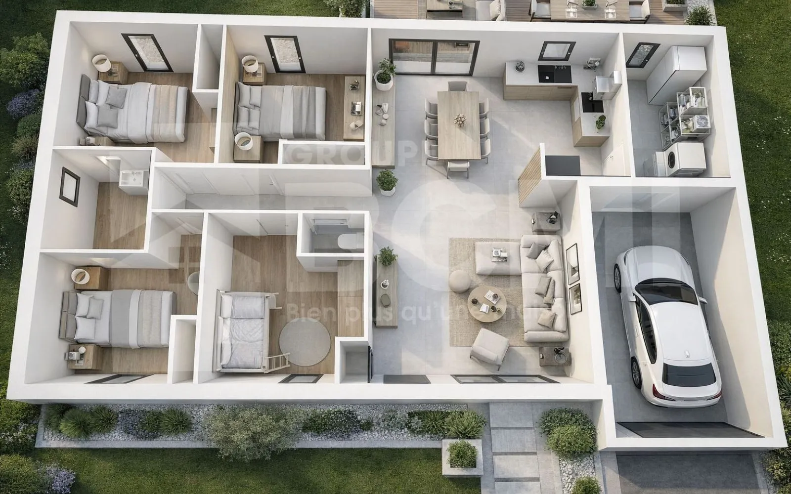 Maison de 76.49 m² sur un terrain de 202 m² à SAINT-GEORGES-DU-BOIS en CHARENTE-MARITIME (17). à Saint-Georges-du-Bois — photo 4