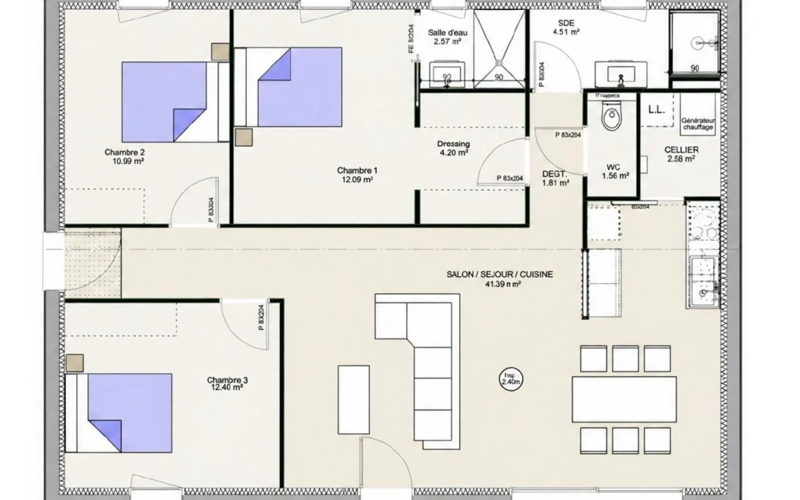 Projet de construction d'une maison 94.11 m² avec terrain à VEYRE-MONTON (63) à Veyre-Monton — photo 9