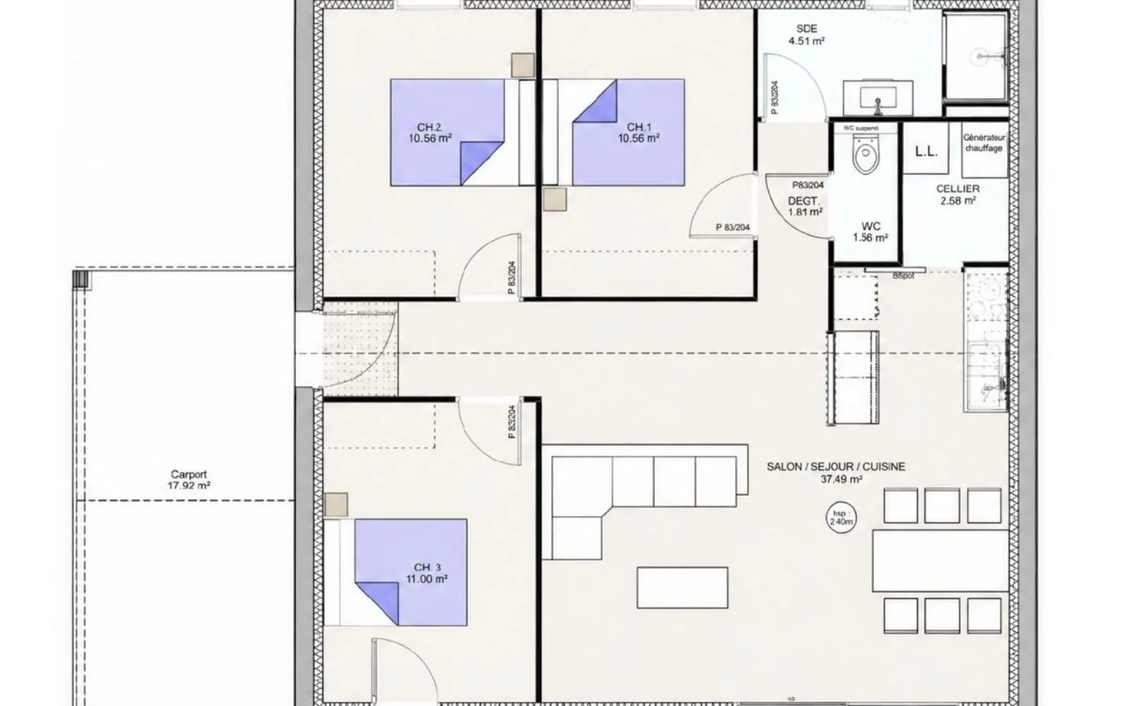 Projet de construction d'une maison 80.07 m² avec terrain à ANISY (14) à Anisy — photo 9