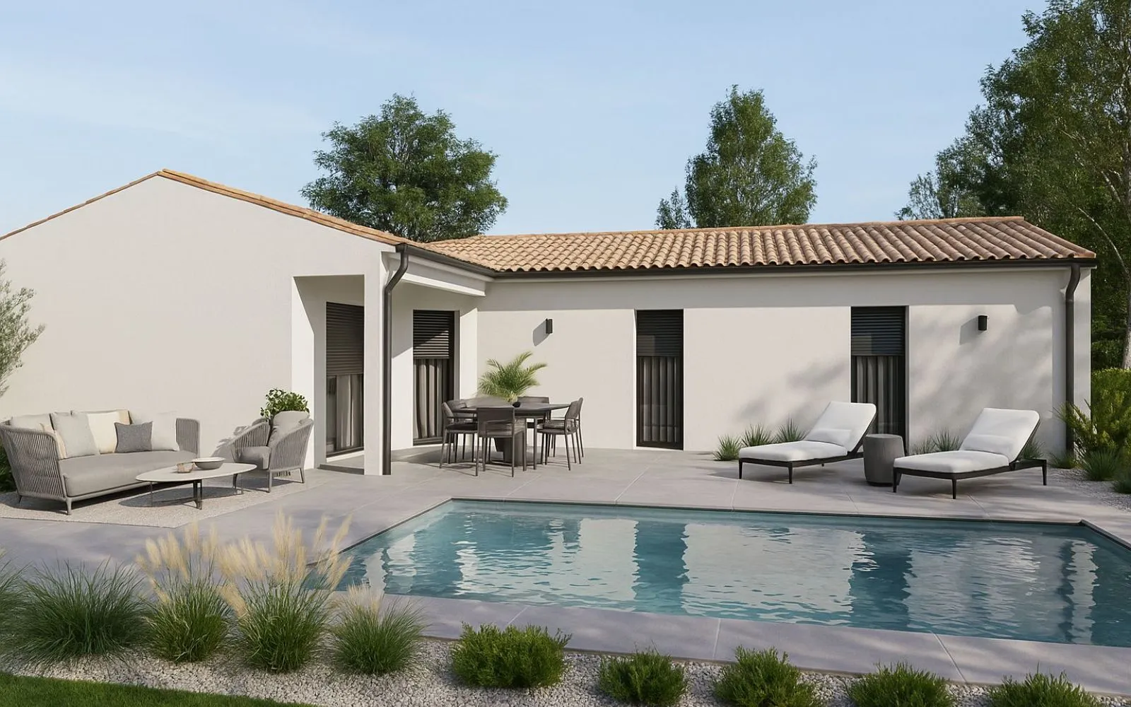 Maison de 93.52 m² sur un terrain de 335 m² à VENDRENNES en VENDEE (85). à Vendrennes — photo 2