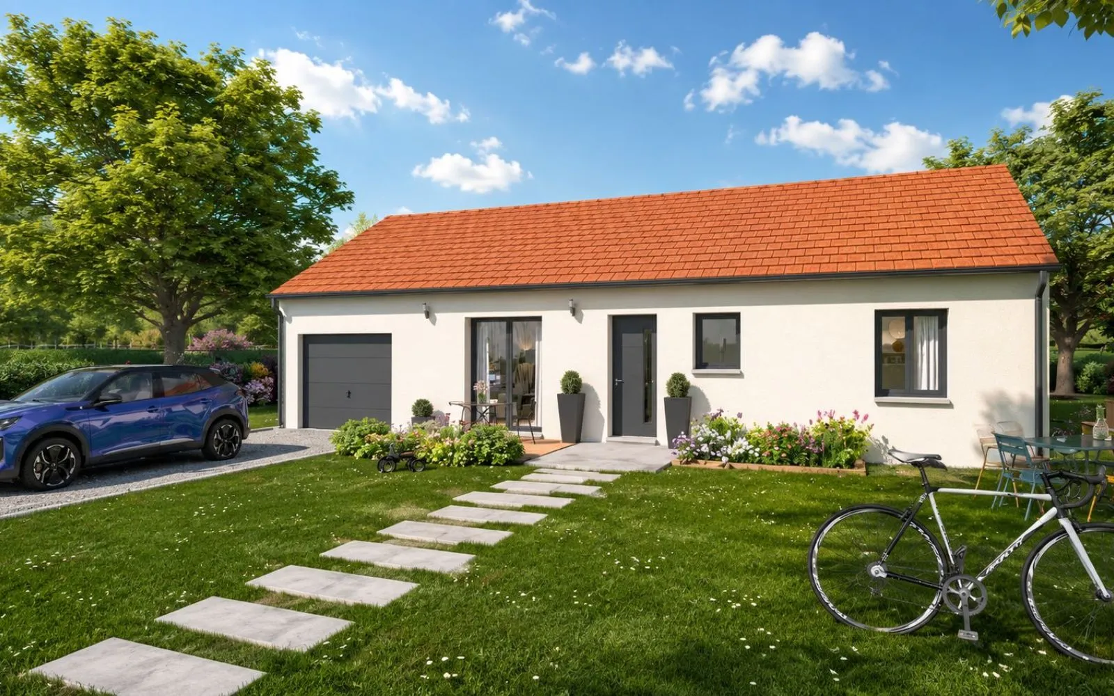 Projet de construction d'une maison 90 m² avec terrain à CHAROLLES (71) à Charolles — photo 1