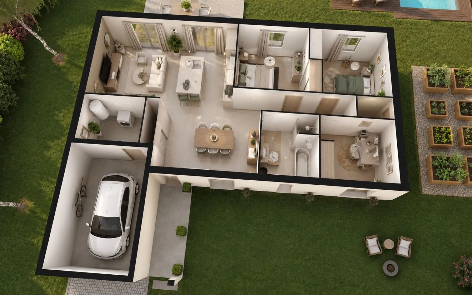 Projet de construction d'une maison 94 m² avec terrain à PERRECY-LES-FORGES (71) à Perrecy-les-Forges — photo 4