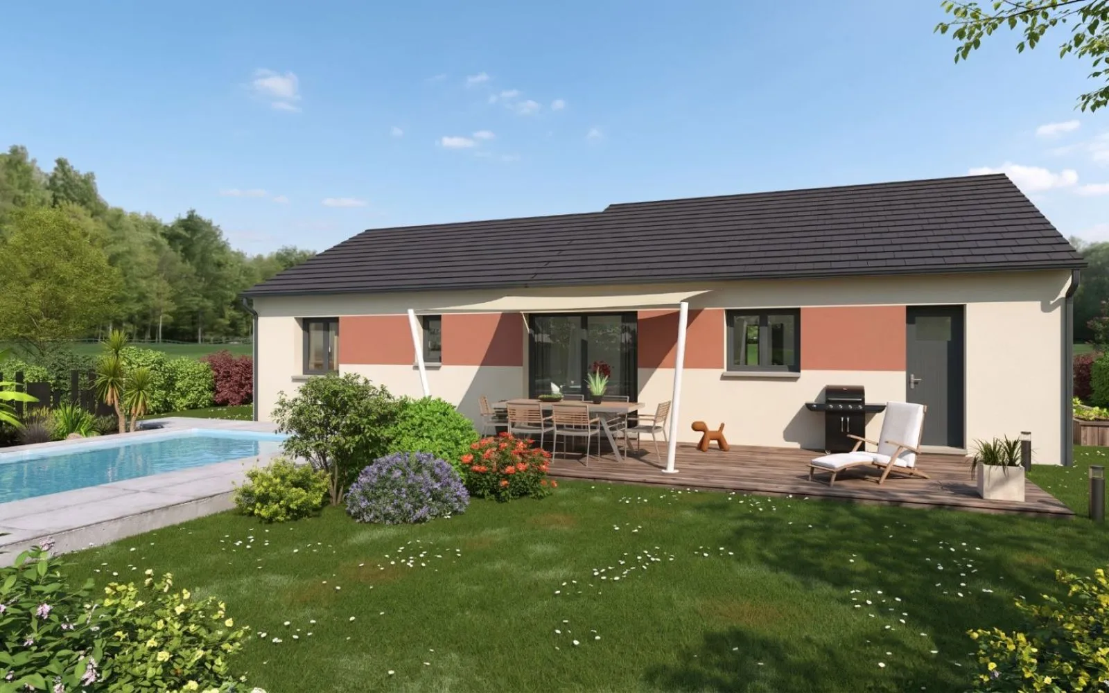 Projet de construction d'une maison 90 m² avec terrain à MONTBEUGNY (03) à Montbeugny — photo 2