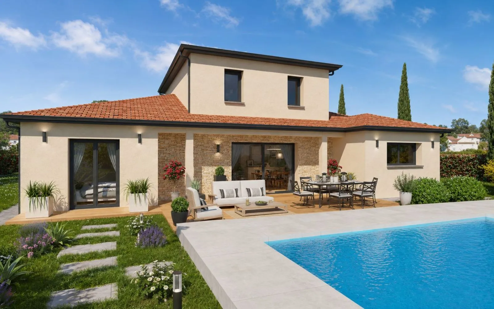 Projet de construction d'une maison 131 m² avec terrain à PALINGES (71) à Palinges — photo 2