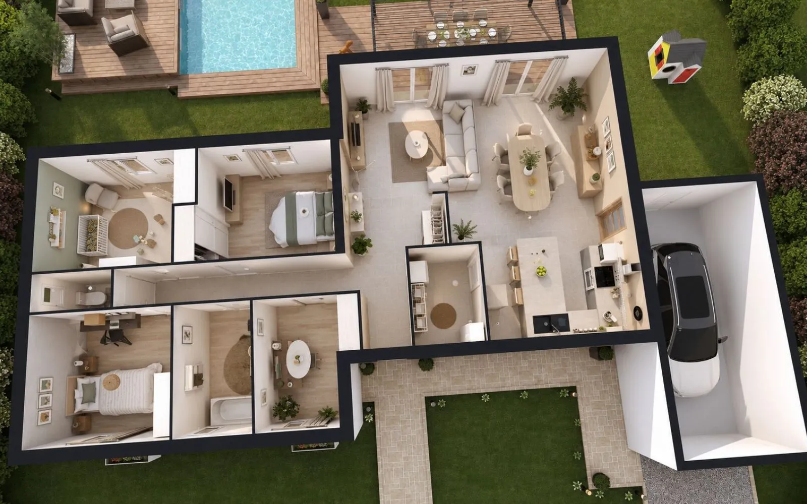 Projet de construction d'une maison 110 m² avec terrain à LES MARTRES-D'ARTIERE (63) à Martres-d'Artière — photo 4