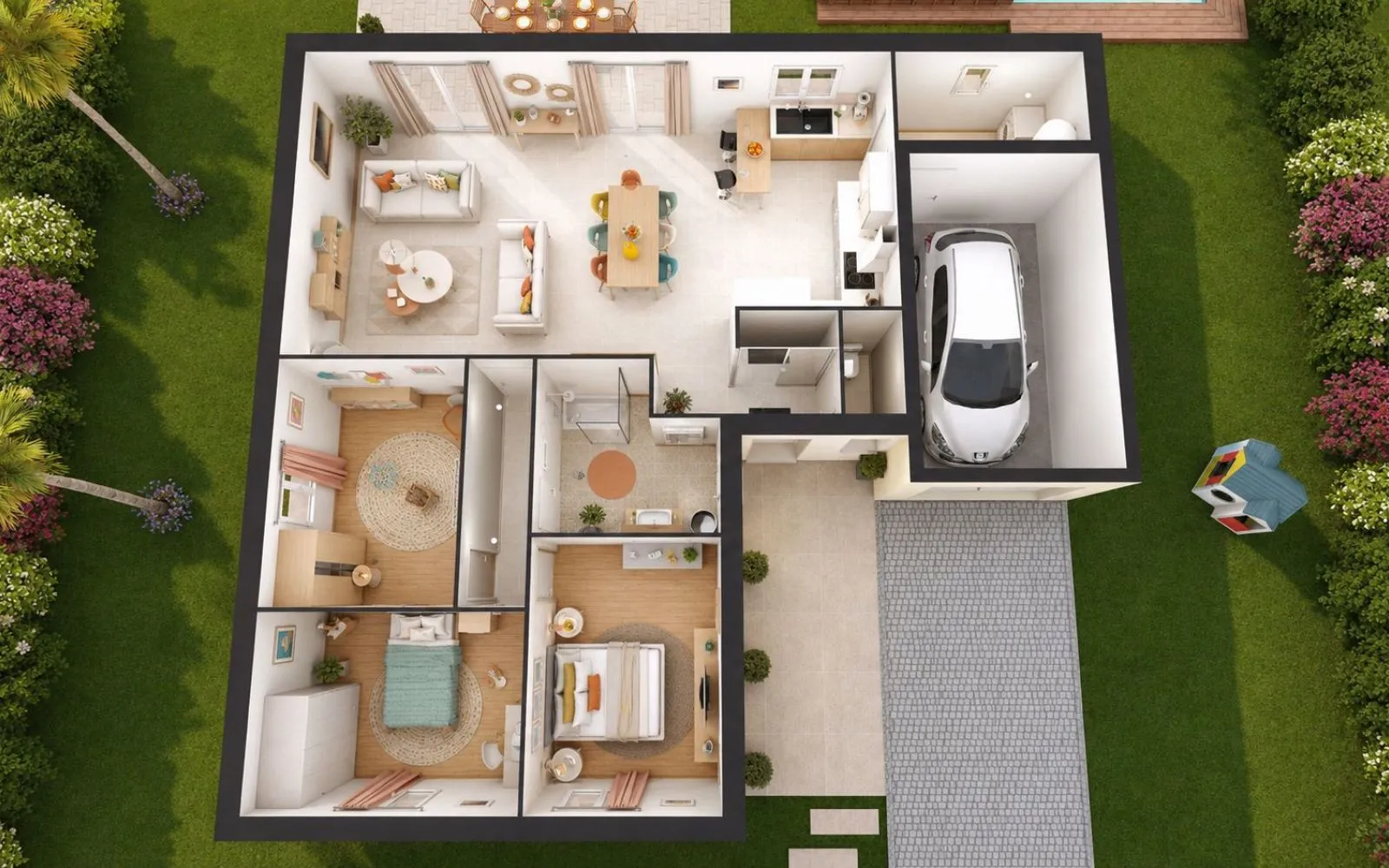Projet de construction d'une maison 96 m² avec terrain à GOUISE (03) à Gouise — photo 5