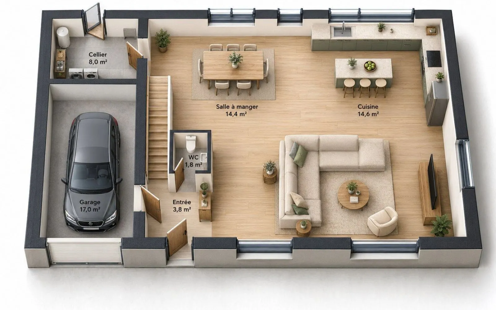 Faites construire votre maison 150.4 m² avec terrain à SONCHAMP (78) ! à Sonchamp — photo 3