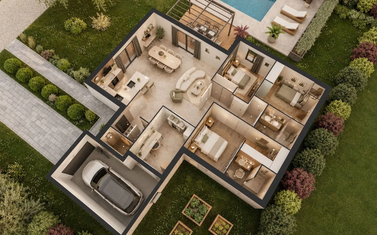 Projet de construction d'une maison 101 m² avec terrain à PERRECY-LES-FORGES (71) à Perrecy-les-Forges — photo 4