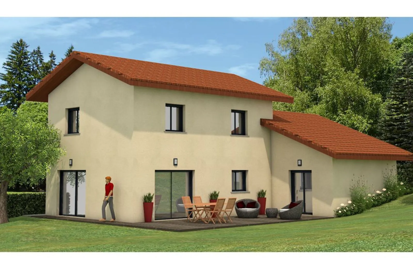 Projet de construction d'une maison 123 m² avec terrain à MARIGNIER (74) à Marignier — photo 1