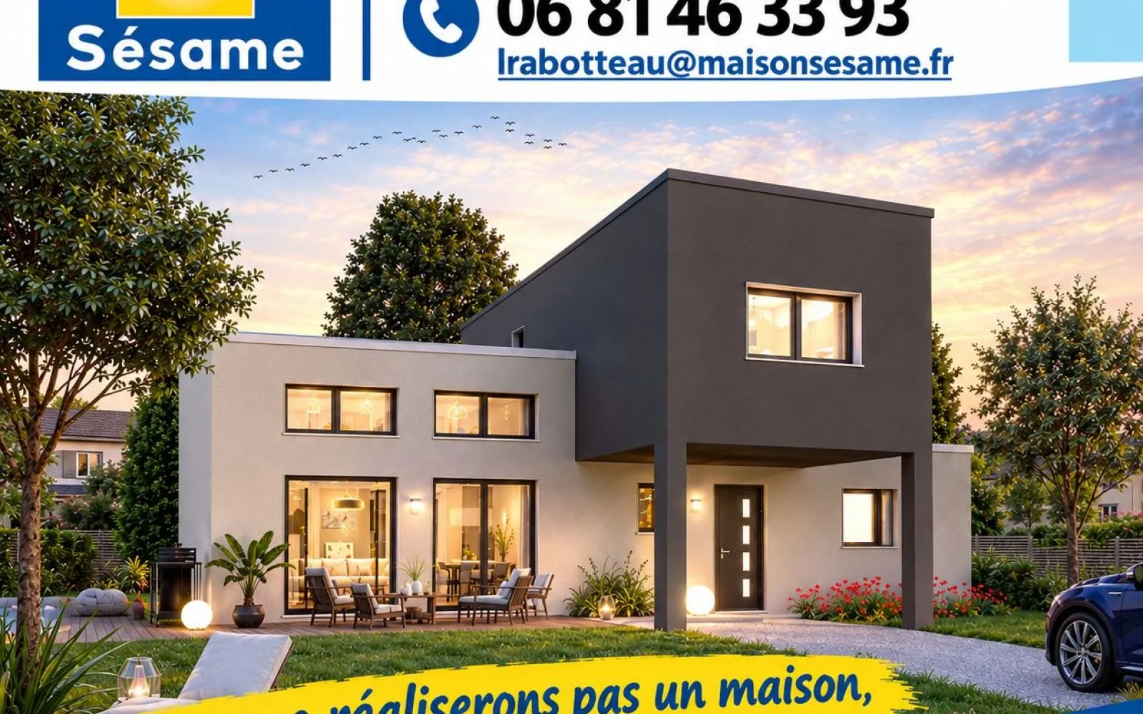 Projet de construction d'une maison ATRIA 90 avec terrain à VAUJOURS (93) à Vaujours — photo 1