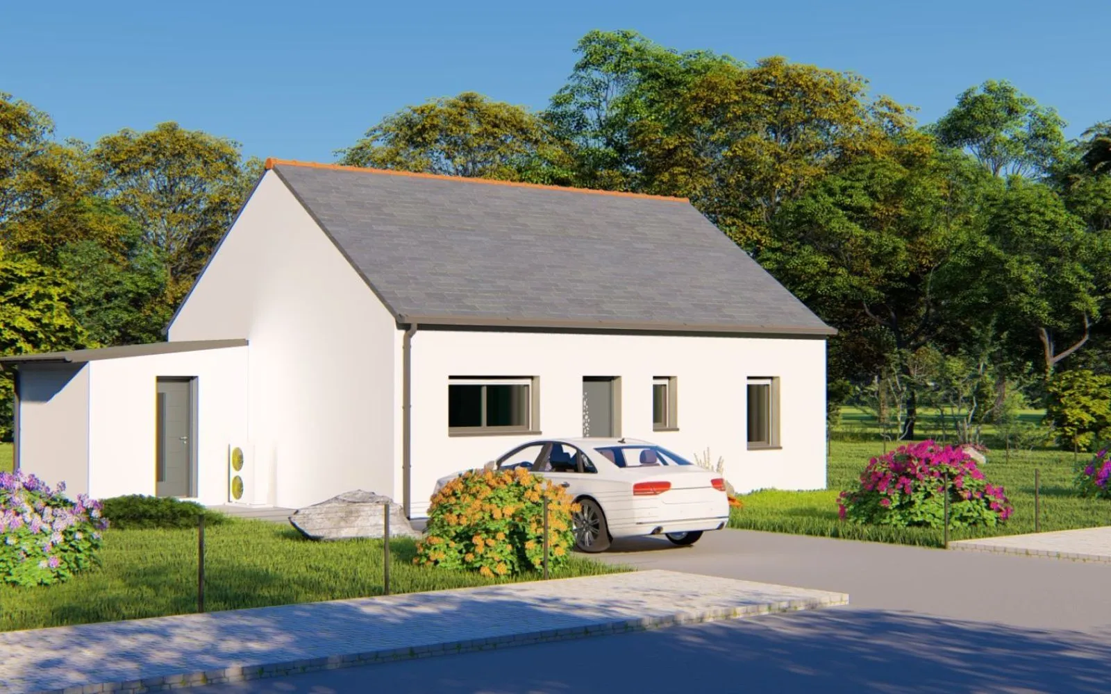 Projet de construction d'une maison 65.91 m² avec terrain à SAINT-MALO (35) à Saint-Malo — photo 1
