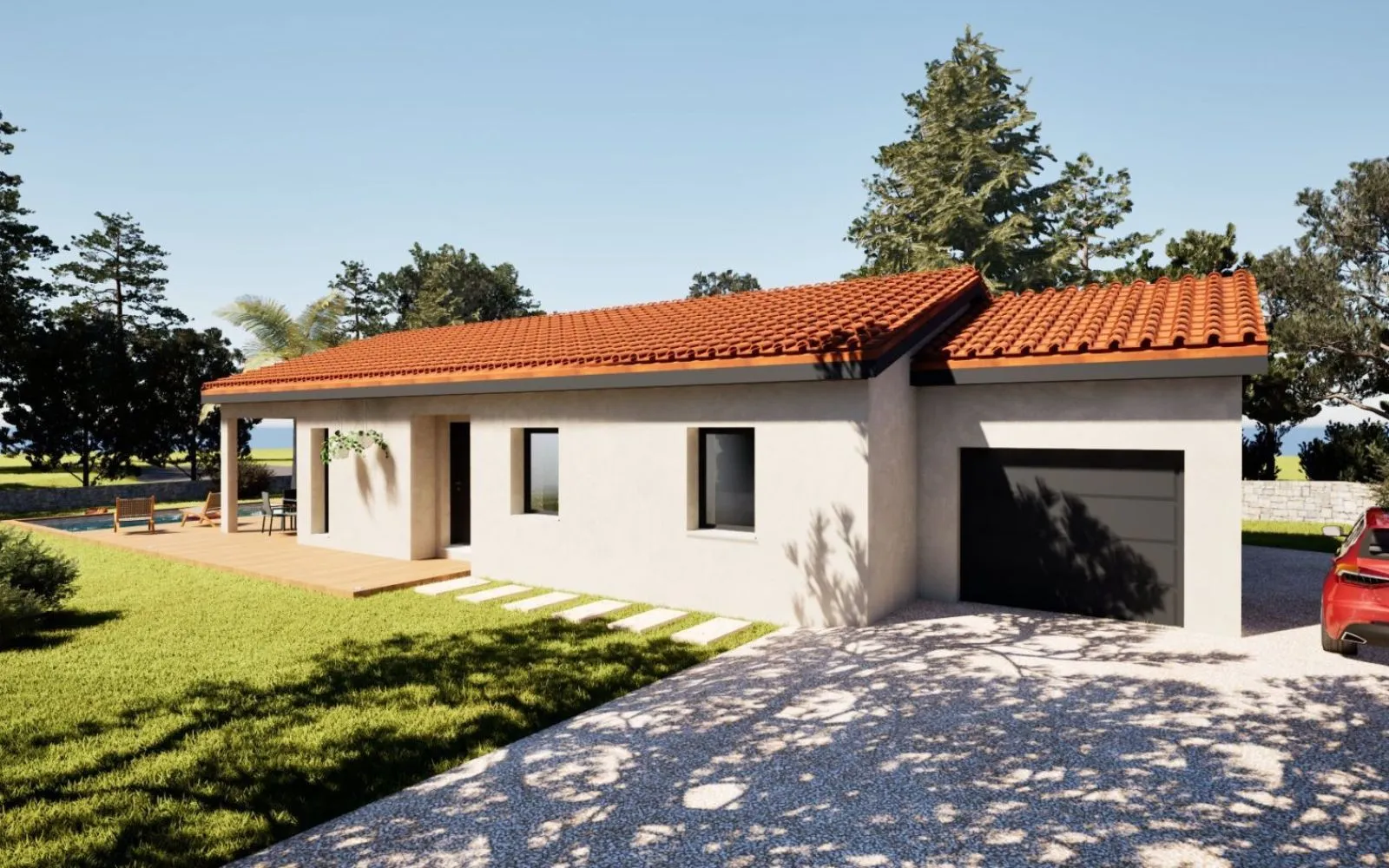 Maison 87 m² avec terrain à CELLIEU (42) à Cellieu — photo 1