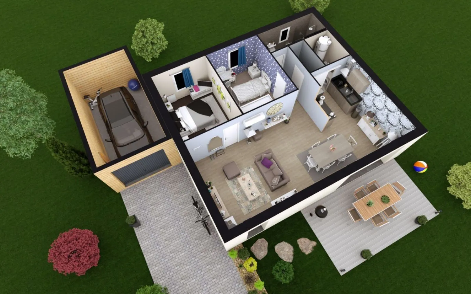 Projet de construction d'une maison 69.93 m² avec terrain à JAUNAY-MARIGNY (86) à Jaunay-Marigny — photo 3