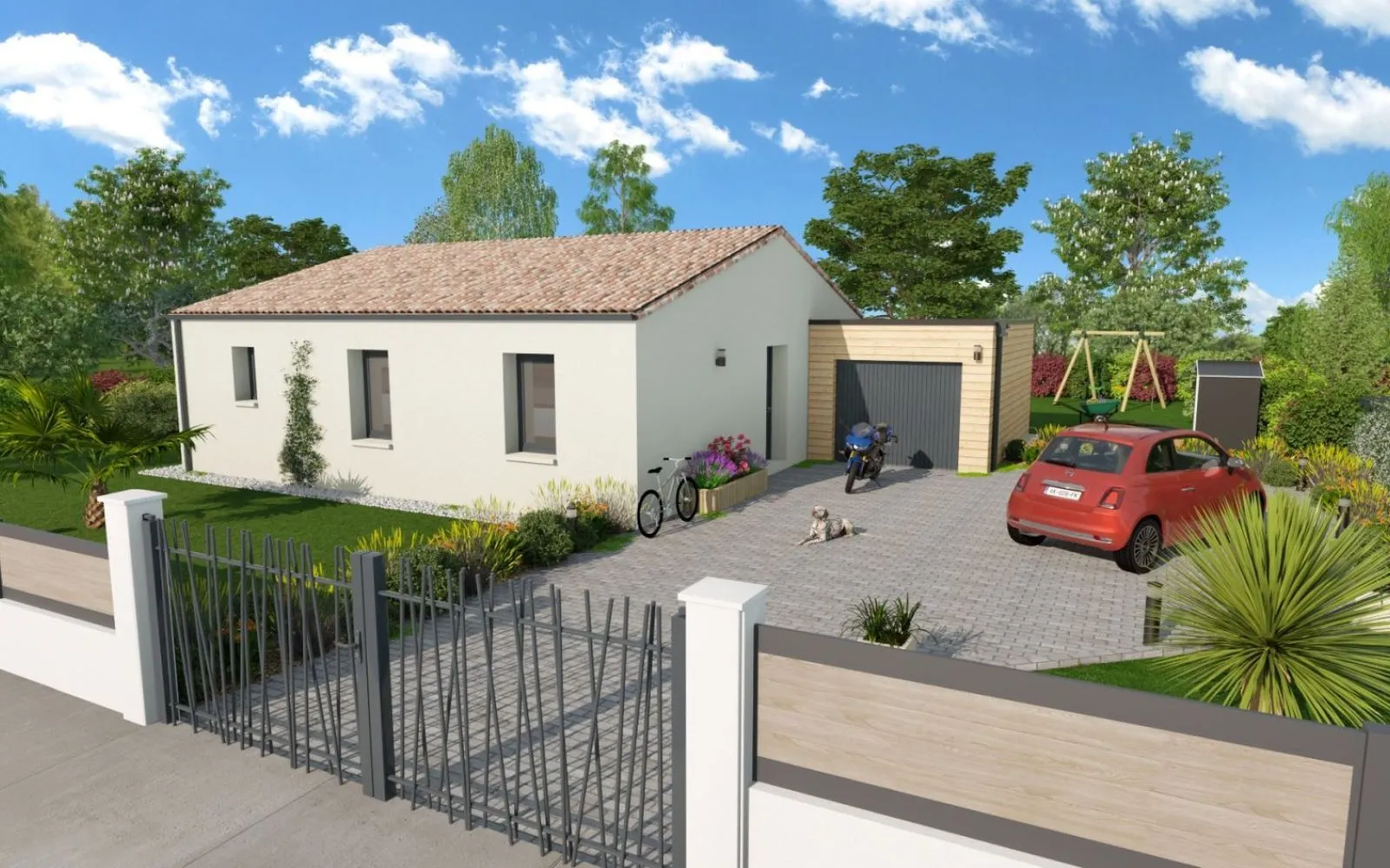 Projet de construction d'une maison 80.07 m² avec terrain à JAUNAY-MARIGNY (86) à Jaunay-Marigny — photo 1