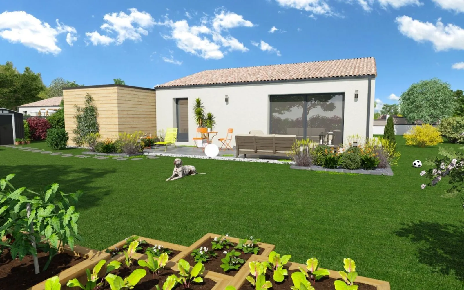 Projet de construction d'une maison 80.07 m² avec terrain à JAUNAY-MARIGNY (86) à Jaunay-Marigny — photo 2