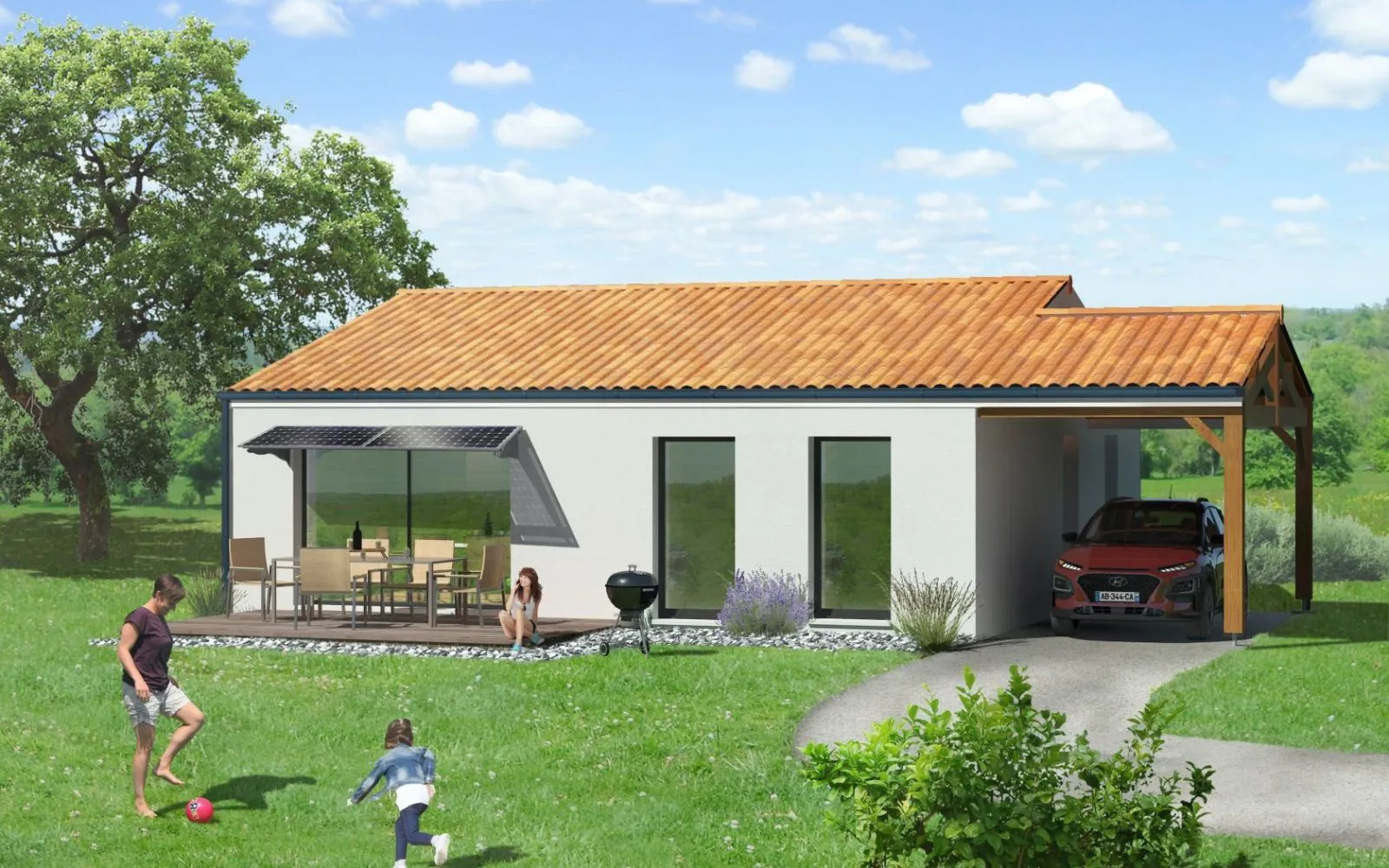 Projet de construction d'une maison 89.33 m² avec terrain à SAINT-JULIEN-L'ARS (86) à Saint-Julien-l'Ars — photo 1