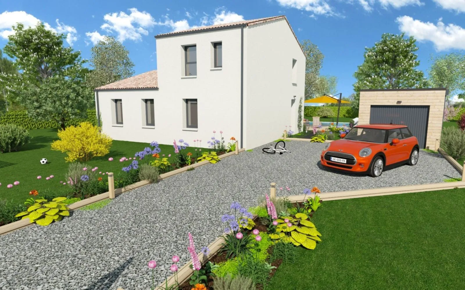 Projet de construction d'une maison 110.54 m² avec terrain à SAINT-JULIEN-L'ARS (86) à Saint-Julien-l'Ars — photo 1