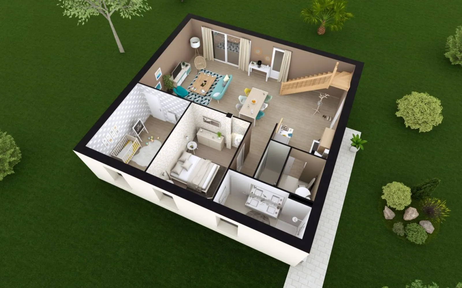 Projet de construction d'une maison 110.54 m² avec terrain à SAINT-JULIEN-L'ARS (86) à Saint-Julien-l'Ars — photo 3