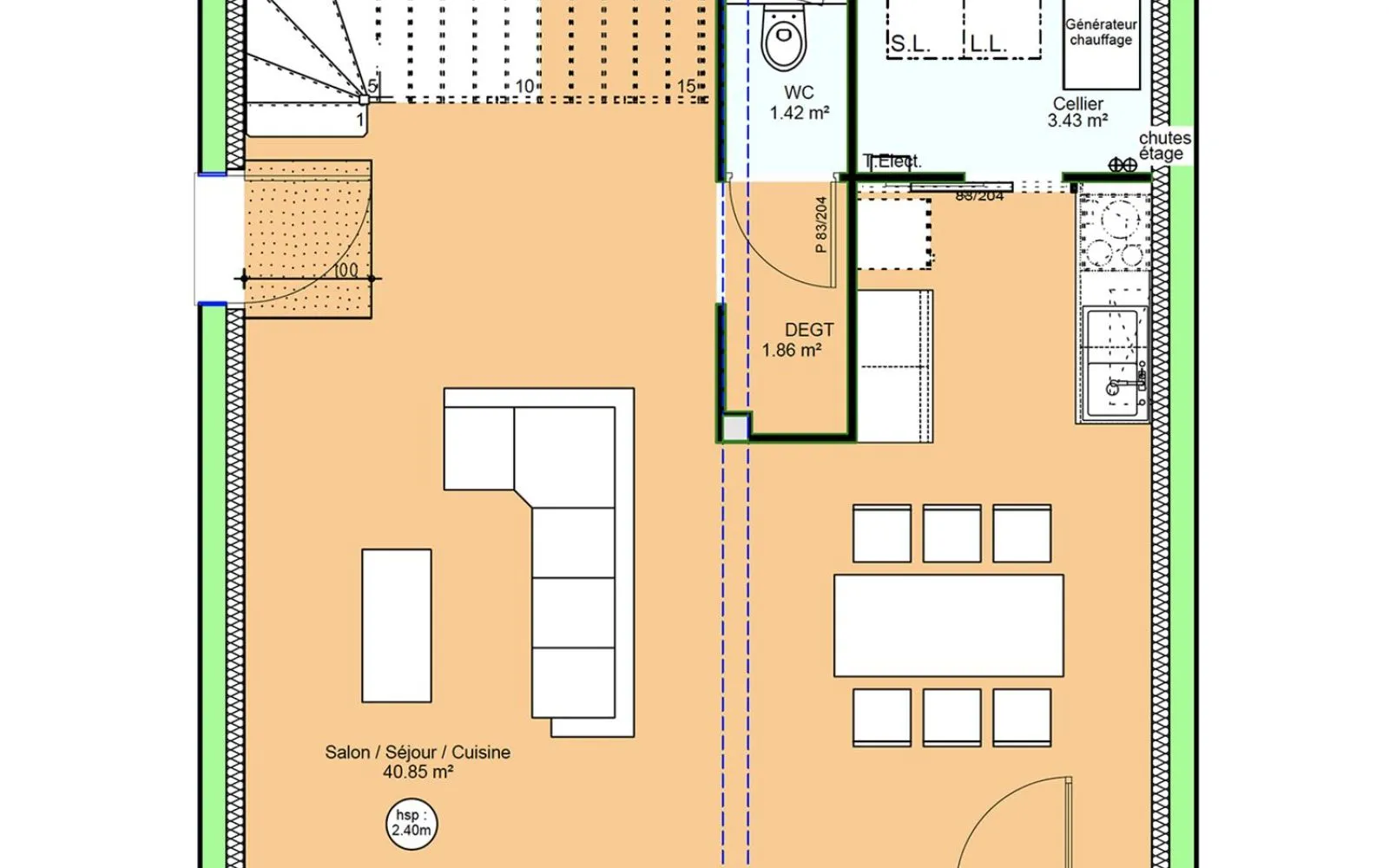 Projet de construction d'une maison 92.62 m² avec terrain à JAUNAY-MARIGNY (86) à Jaunay-Marigny — photo 12