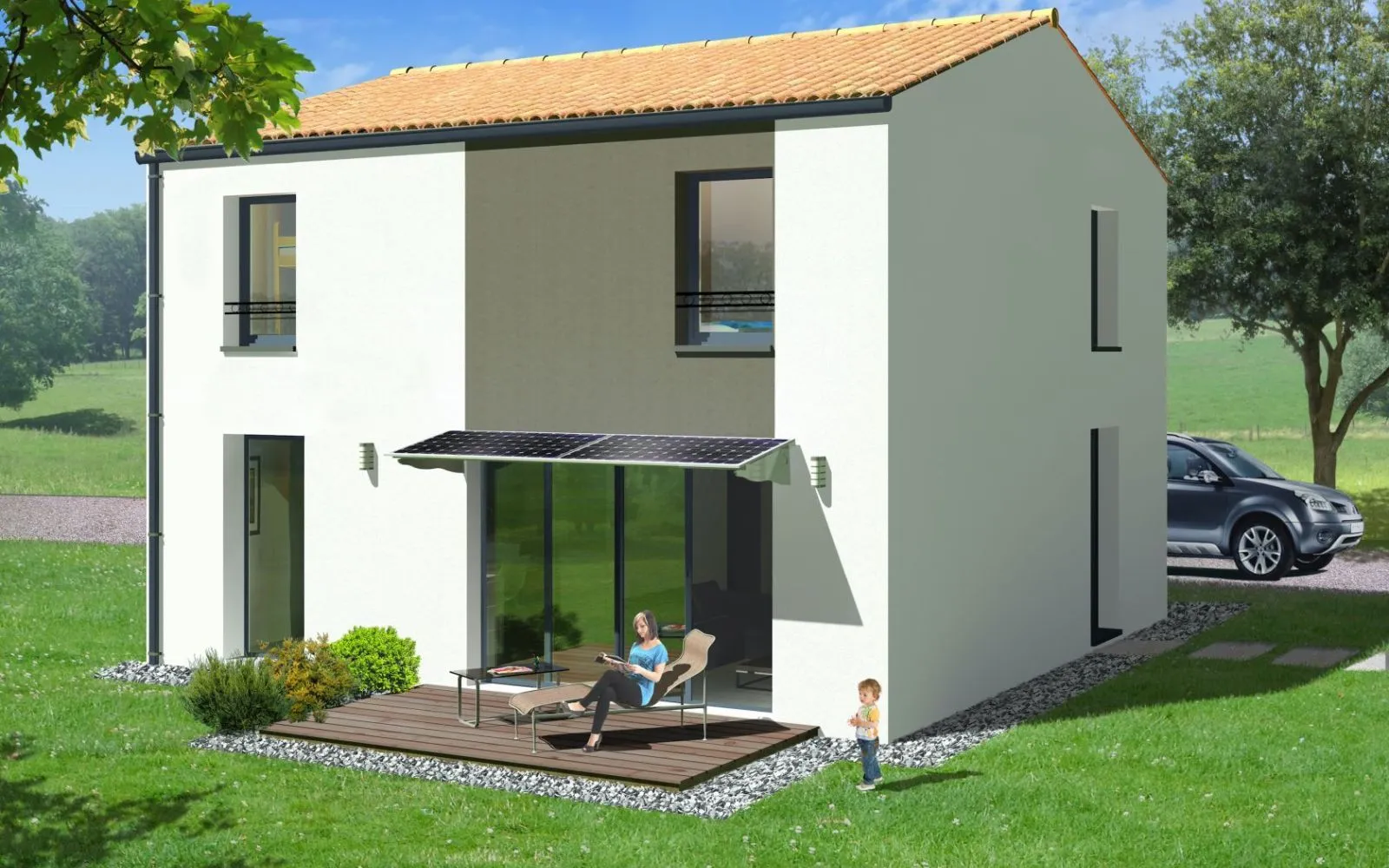 Projet de construction d'une maison 92.62 m² avec terrain à JAUNAY-MARIGNY (86) à Jaunay-Marigny — photo 3