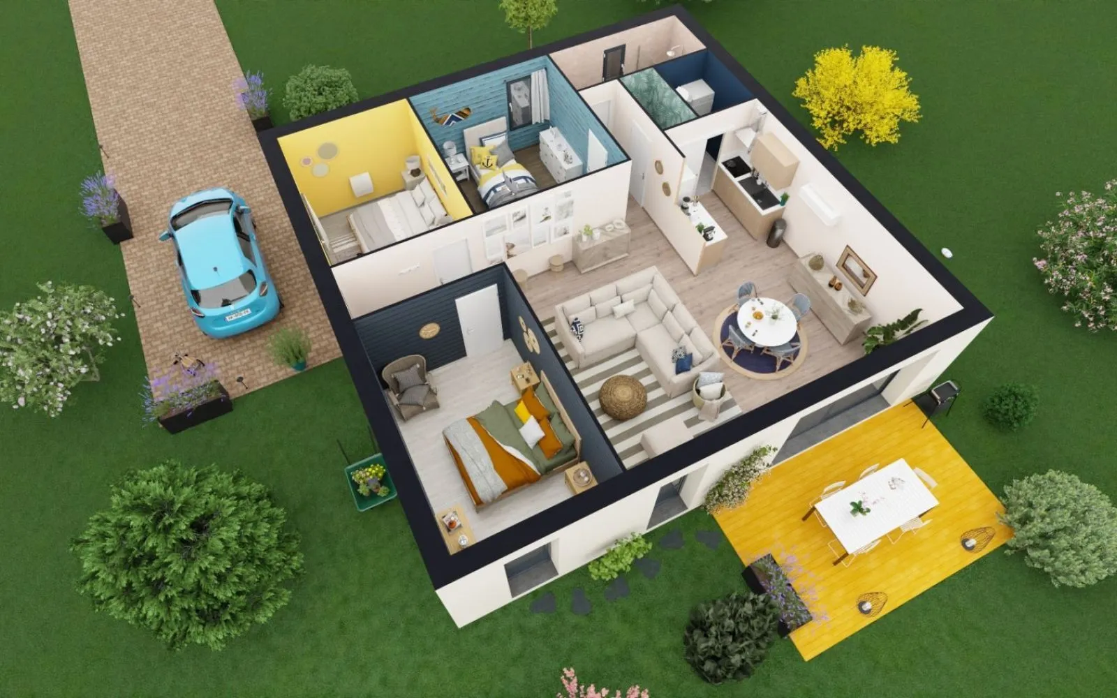 Projet de construction d'une maison 90 m² avec terrain à SAVIGNY-LEVESCAULT (86) à Savigny-Lévescault — photo 1