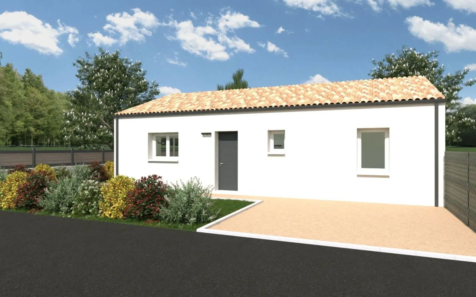 Projet de construction d'une maison 82 m² avec terrain à BOURGNEUF-EN-RETZ (44) à Bourgneuf-en-Retz — photo 1