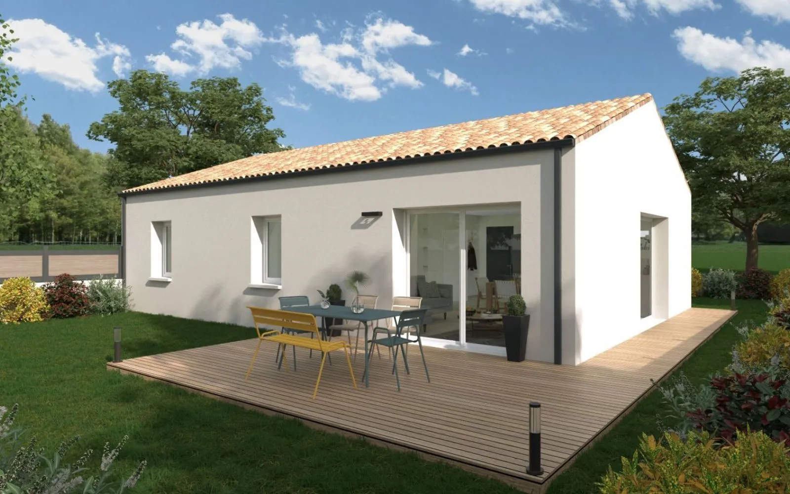 Projet de construction d'une maison 82 m² avec terrain à BOURGNEUF-EN-RETZ (44) à Bourgneuf-en-Retz — photo 2