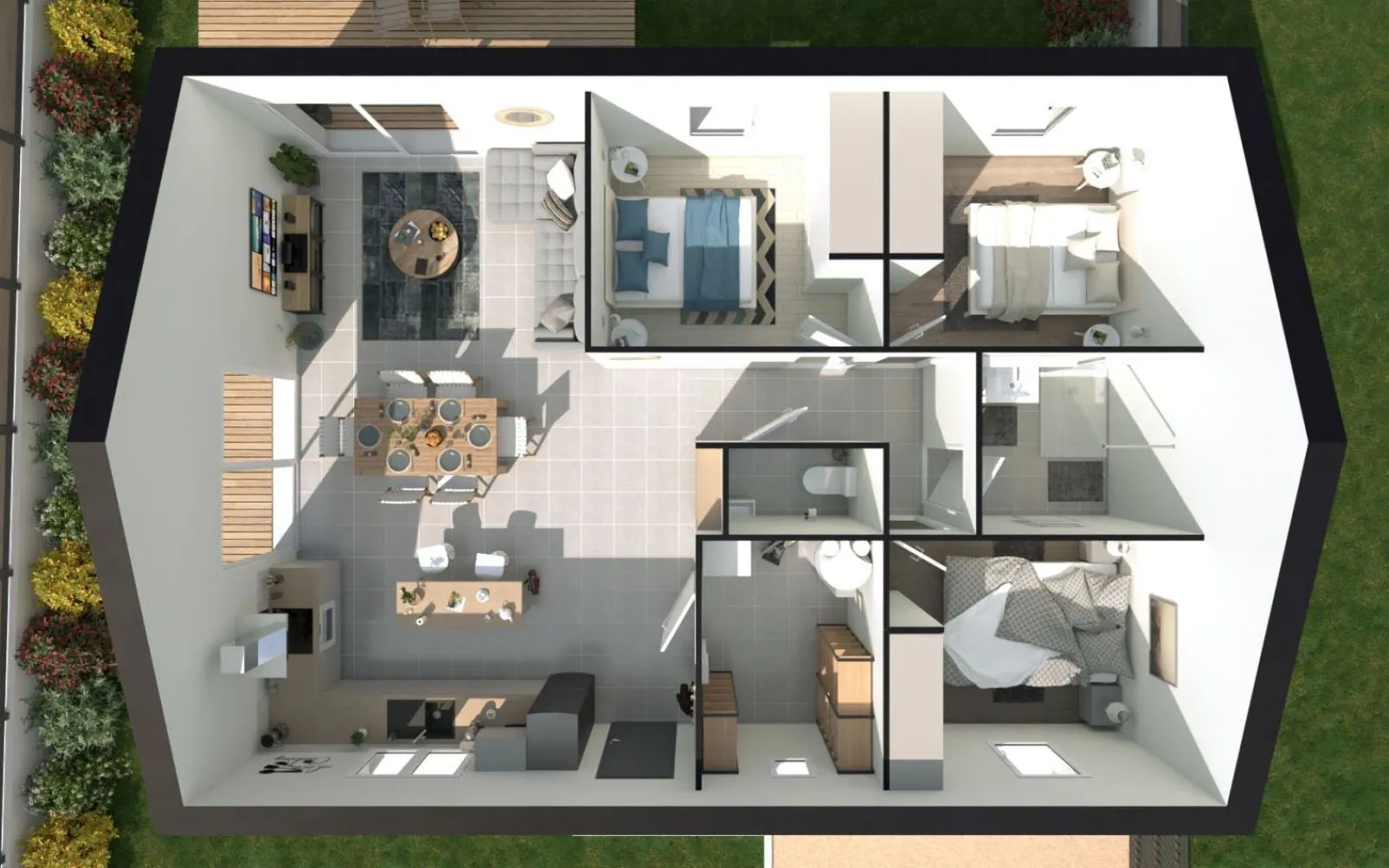 Projet de construction d'une maison 82 m² avec terrain à BOURGNEUF-EN-RETZ (44) à Bourgneuf-en-Retz — photo 3