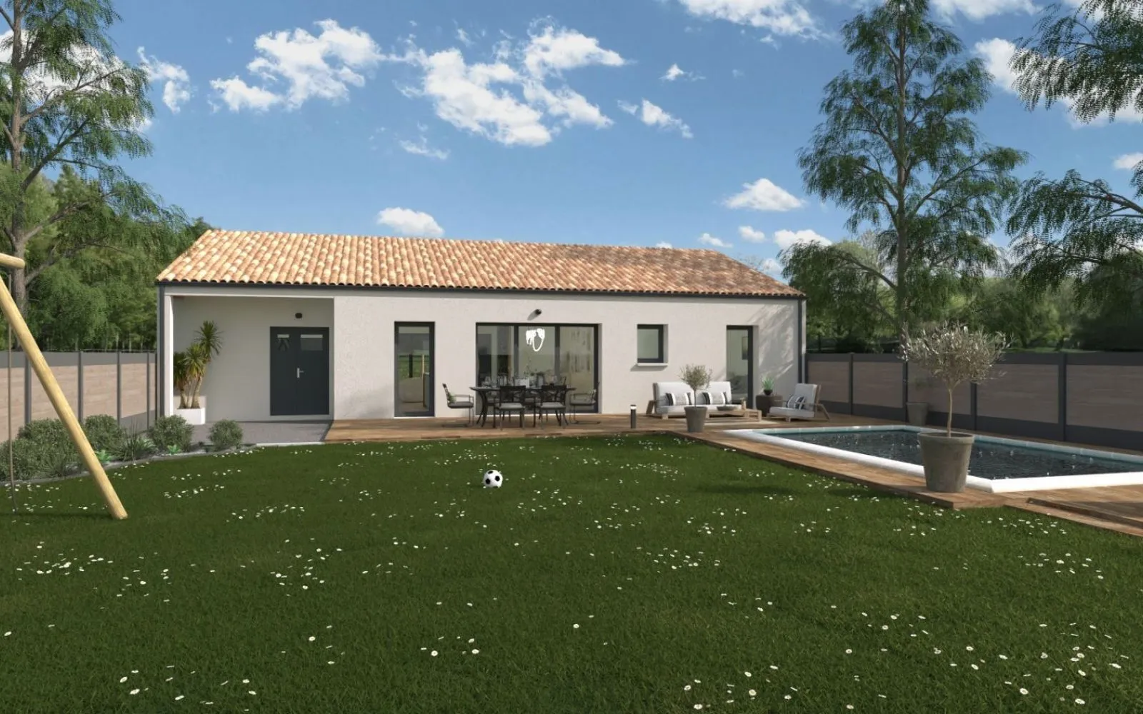 Projet de construction d'une maison 100 m² avec terrain à SAINT-VIAUD (44) à Saint-Viaud — photo 2