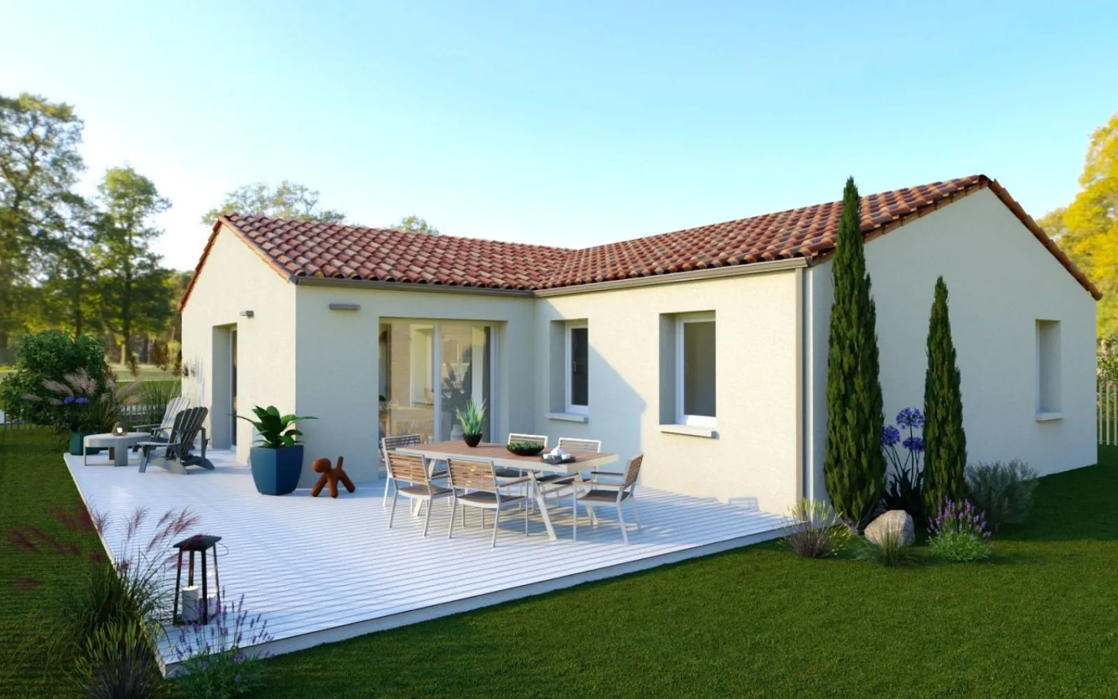 Projet de construction d'une maison 87.12 m² avec terrain à PAULX (44) à Paulx — photo 1