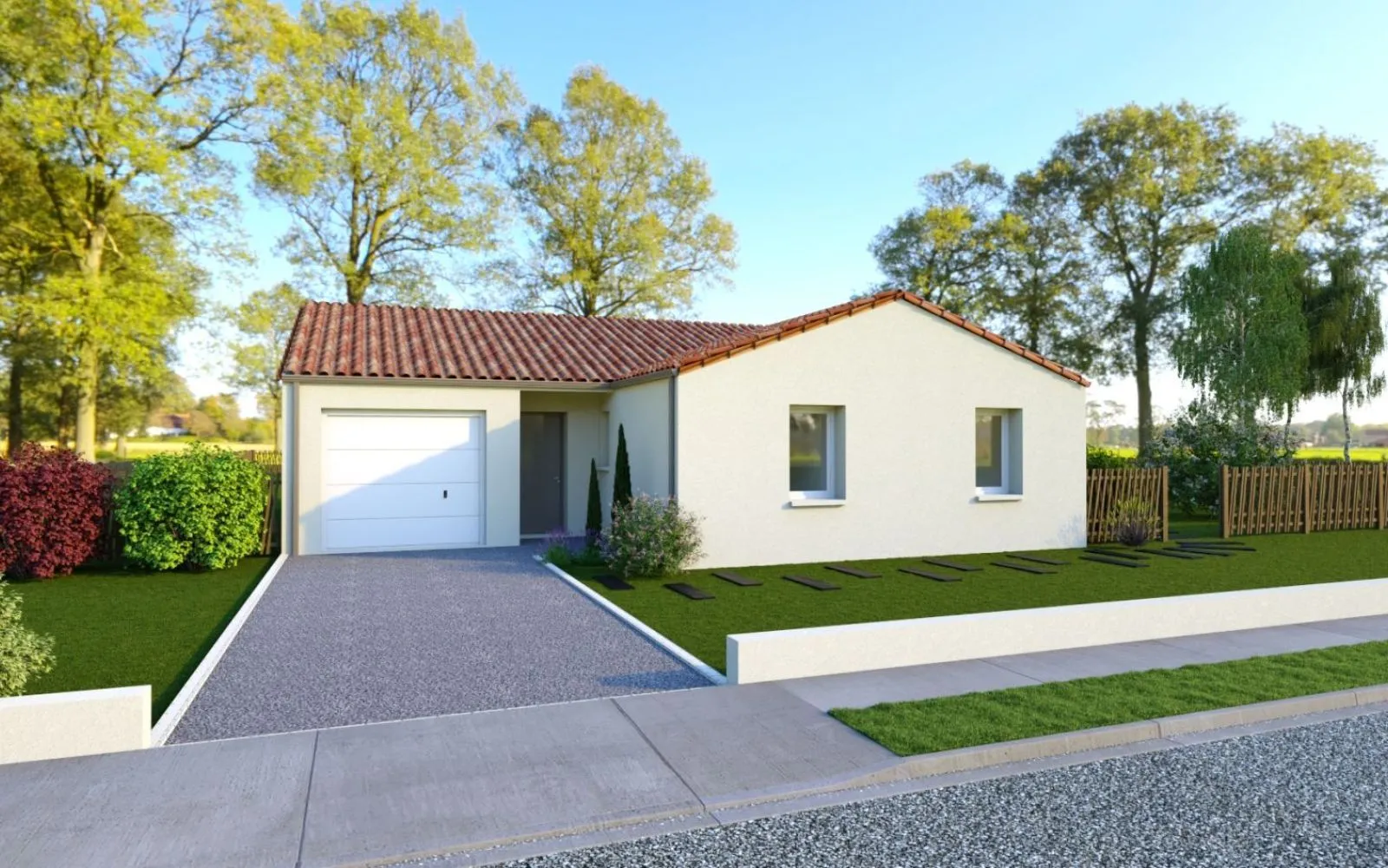 Projet de construction d'une maison 98.3 m² avec terrain à PAULX (44) à Paulx — photo 1