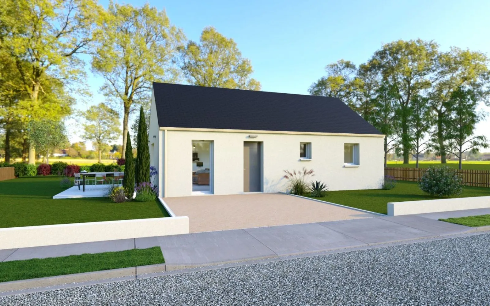 Projet de construction d'une maison 63.81 m² avec terrain à MACHECOUL (44) à Machecoul — photo 1