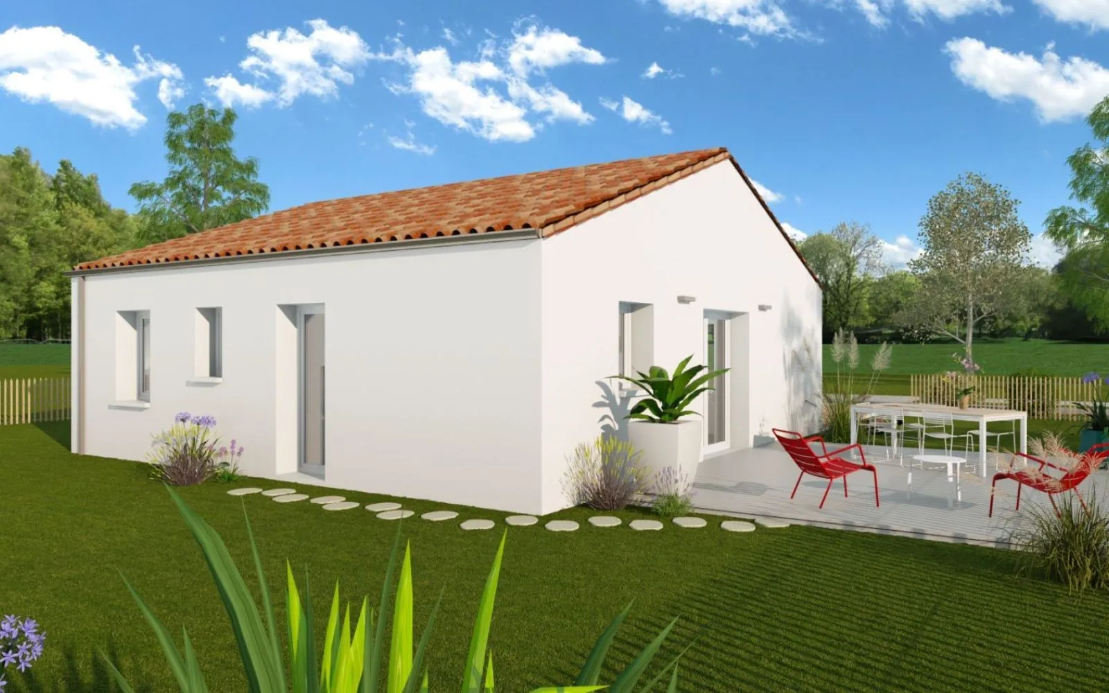 Projet de construction d'une maison 72.65 m² avec terrain à PAULX (44) à Paulx — photo 2