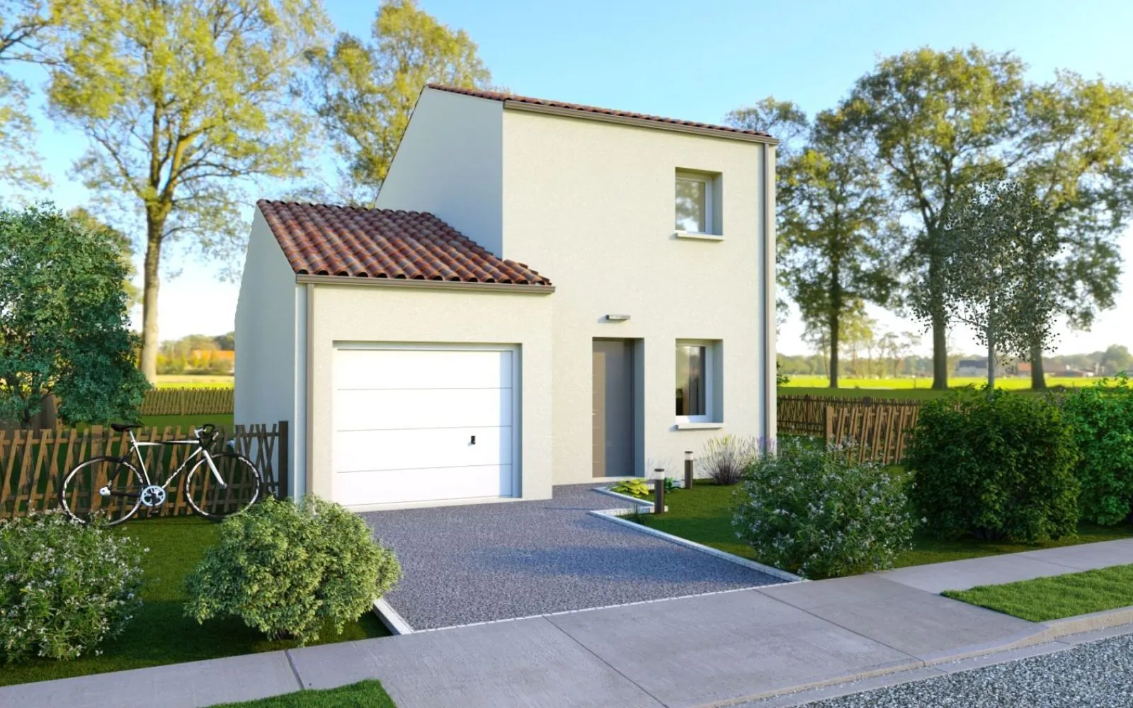 Projet de construction d'une maison 66.85 m² avec terrain à PAULX (44) à Paulx — photo 1